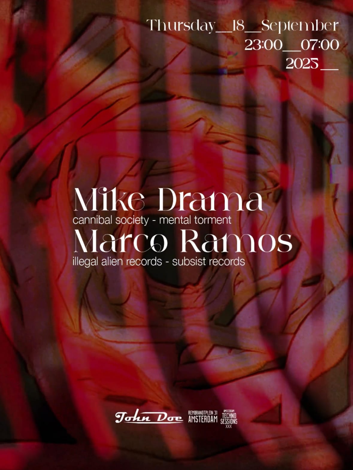 Amsterdam Techno Sessions W/ Mike Drama (Cannibal Society)