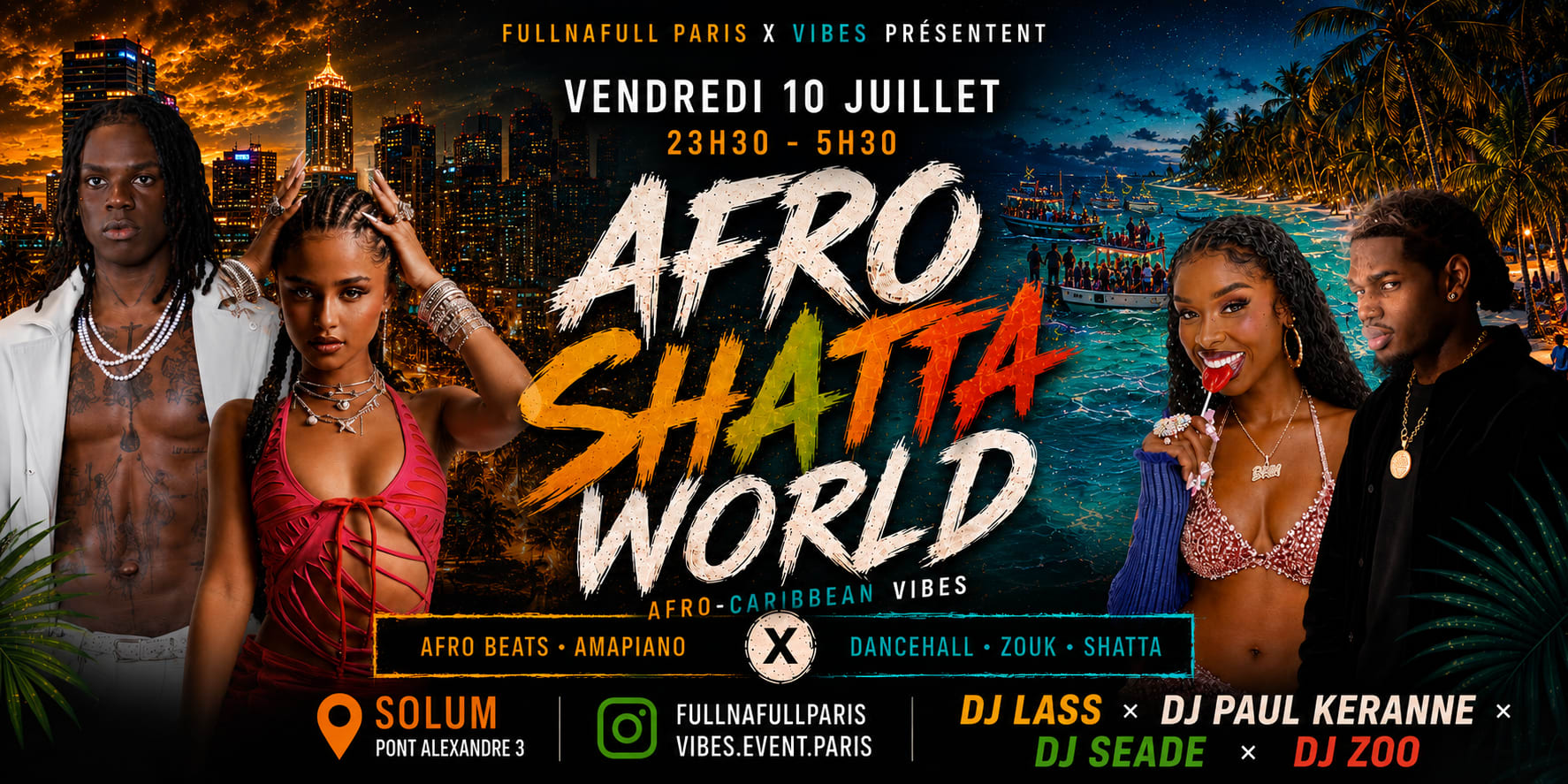 Afro Shatta World 2 — Afrobeats, Shatta, Amapiano Au Solum