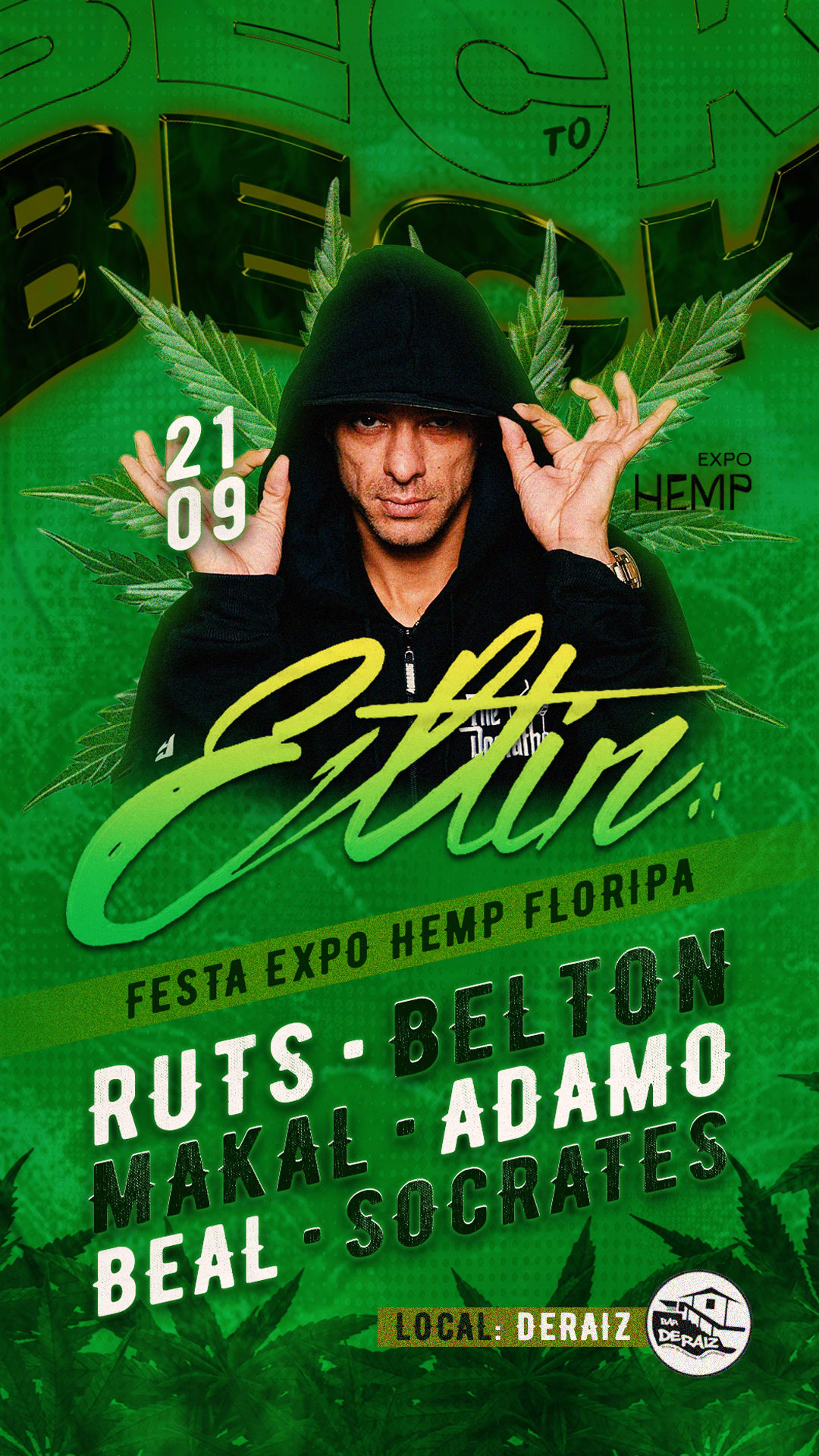 Beck To Beck / After Expohemp Floripa / Djs + Pocket Show