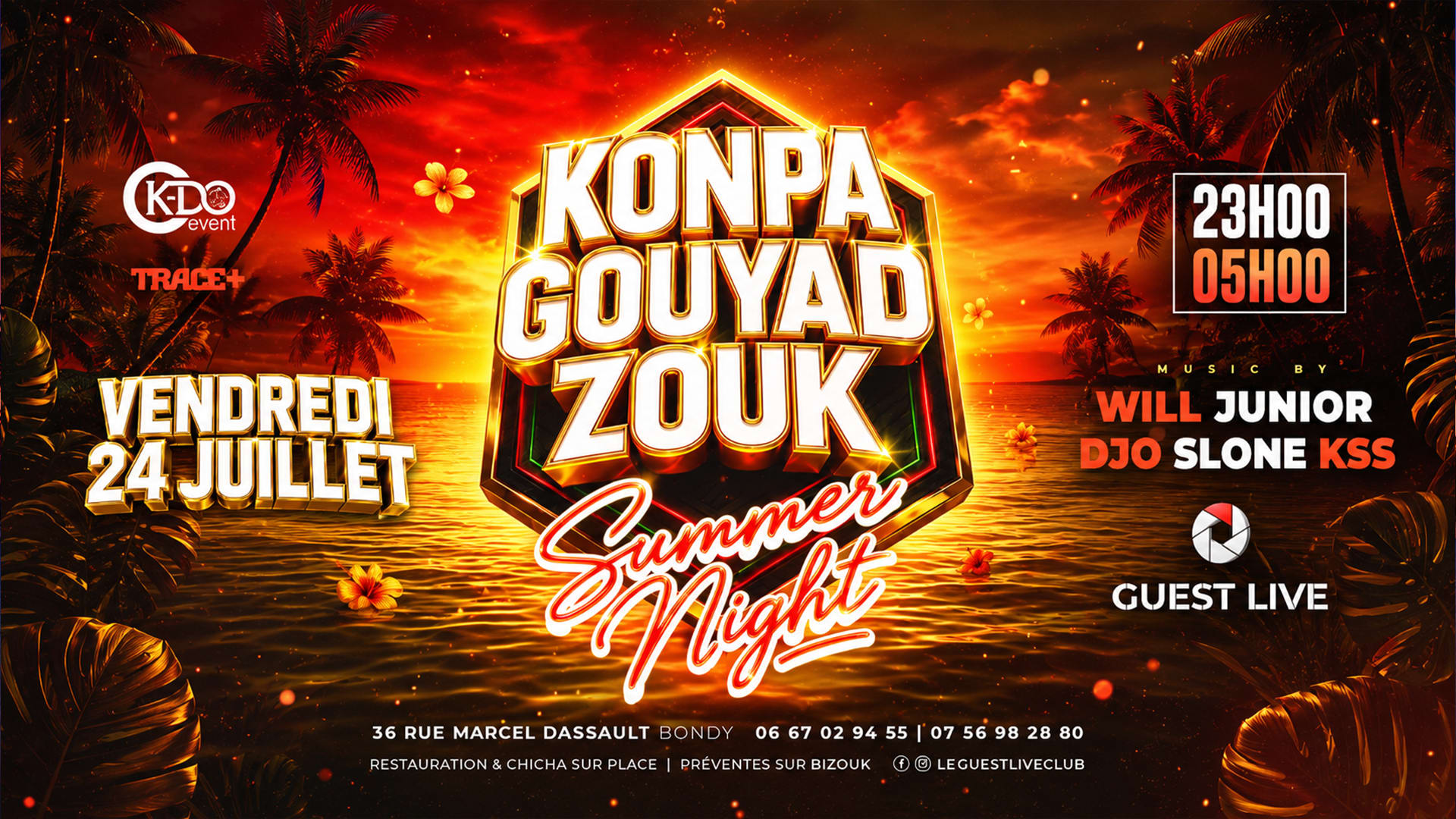 Konpa Gouyad Zouk Summer Night