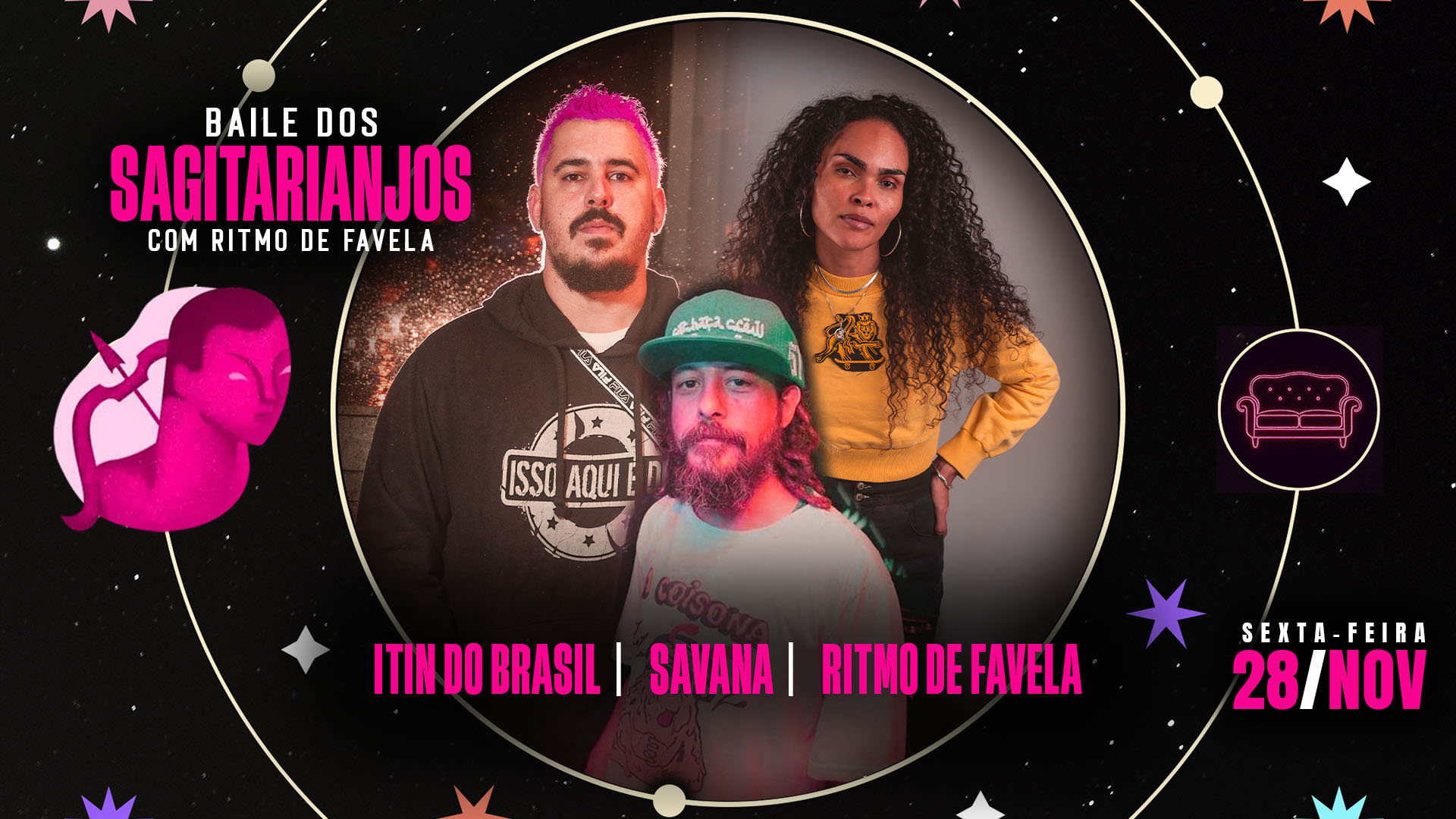 Baile Dos Sagitarianjos Com Ritmo De Favela