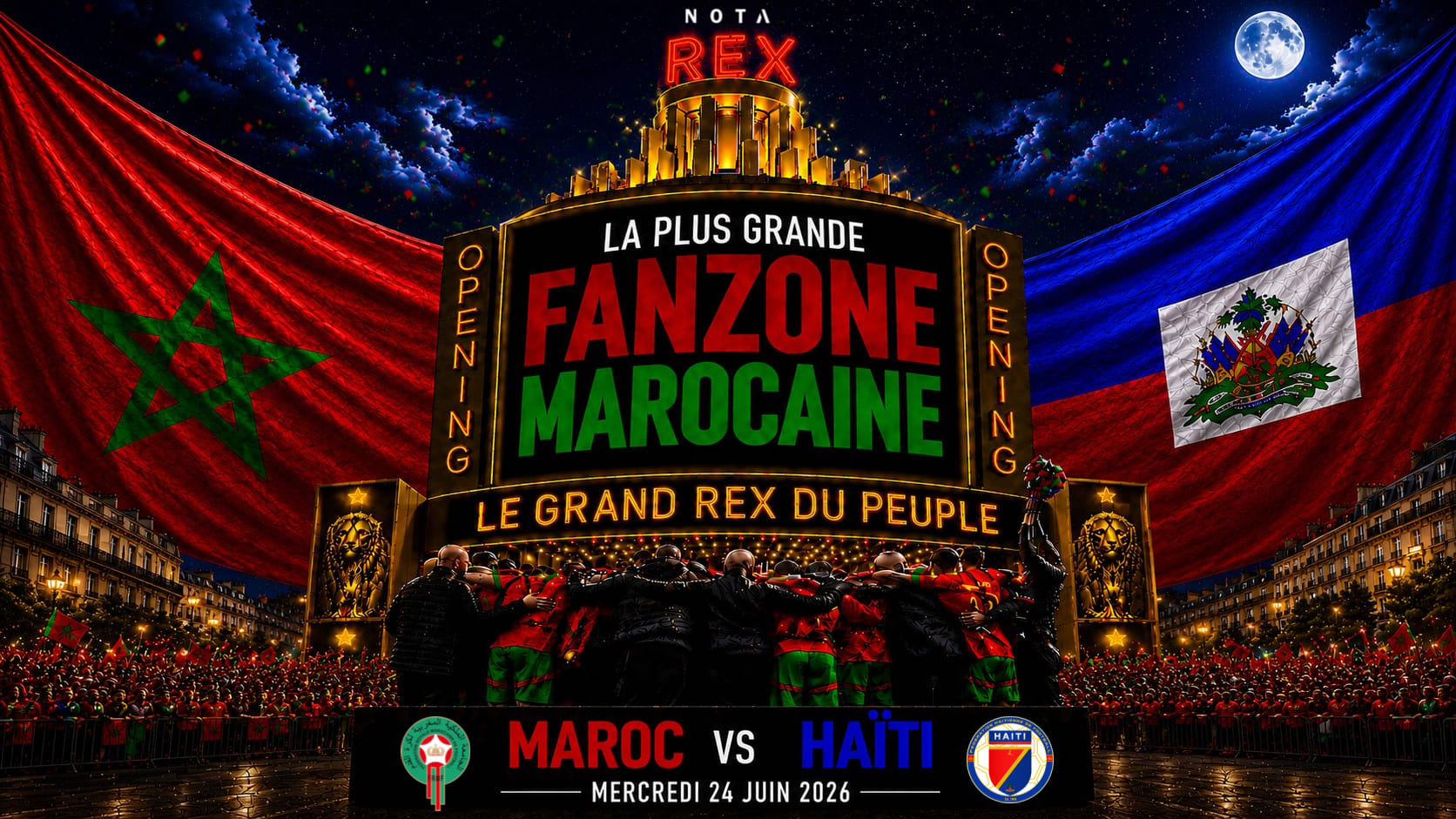 Fanzone Maroc Vs Haiti Cdm Grand Rex