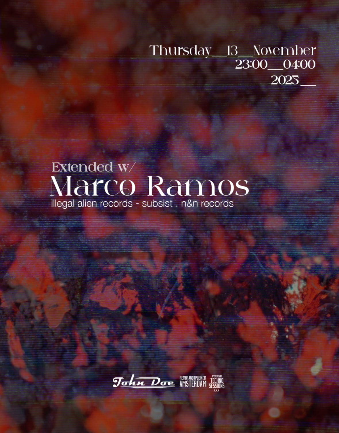 Amsterdam Techno Sessions - Extended W/ Marco Ramos (Anaøh)