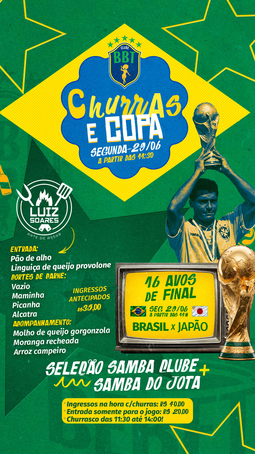 Copa E Churras - Brasil X Japão