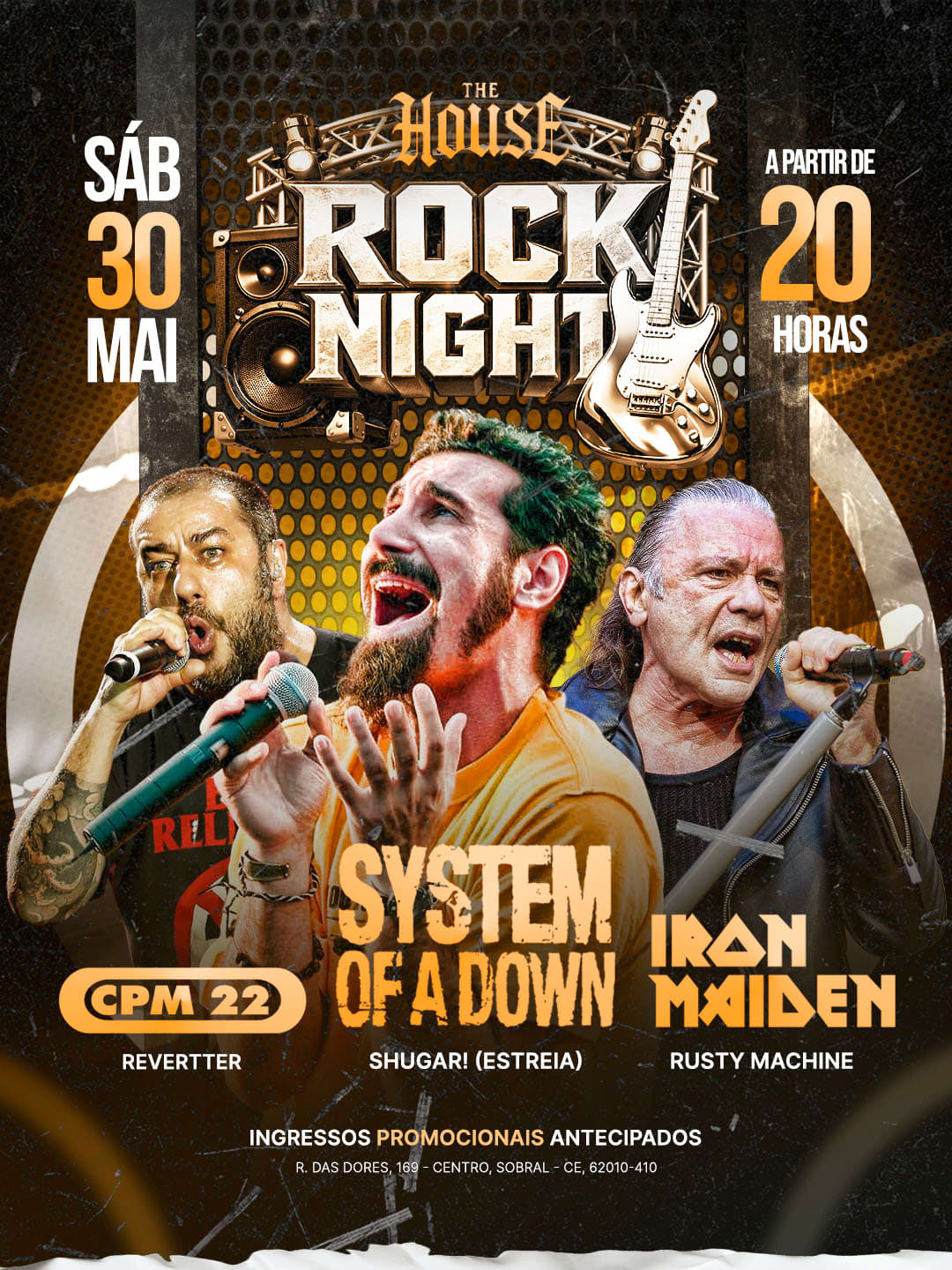 Rock Night - Cpm22 - System Of A Down - Iron Maiden