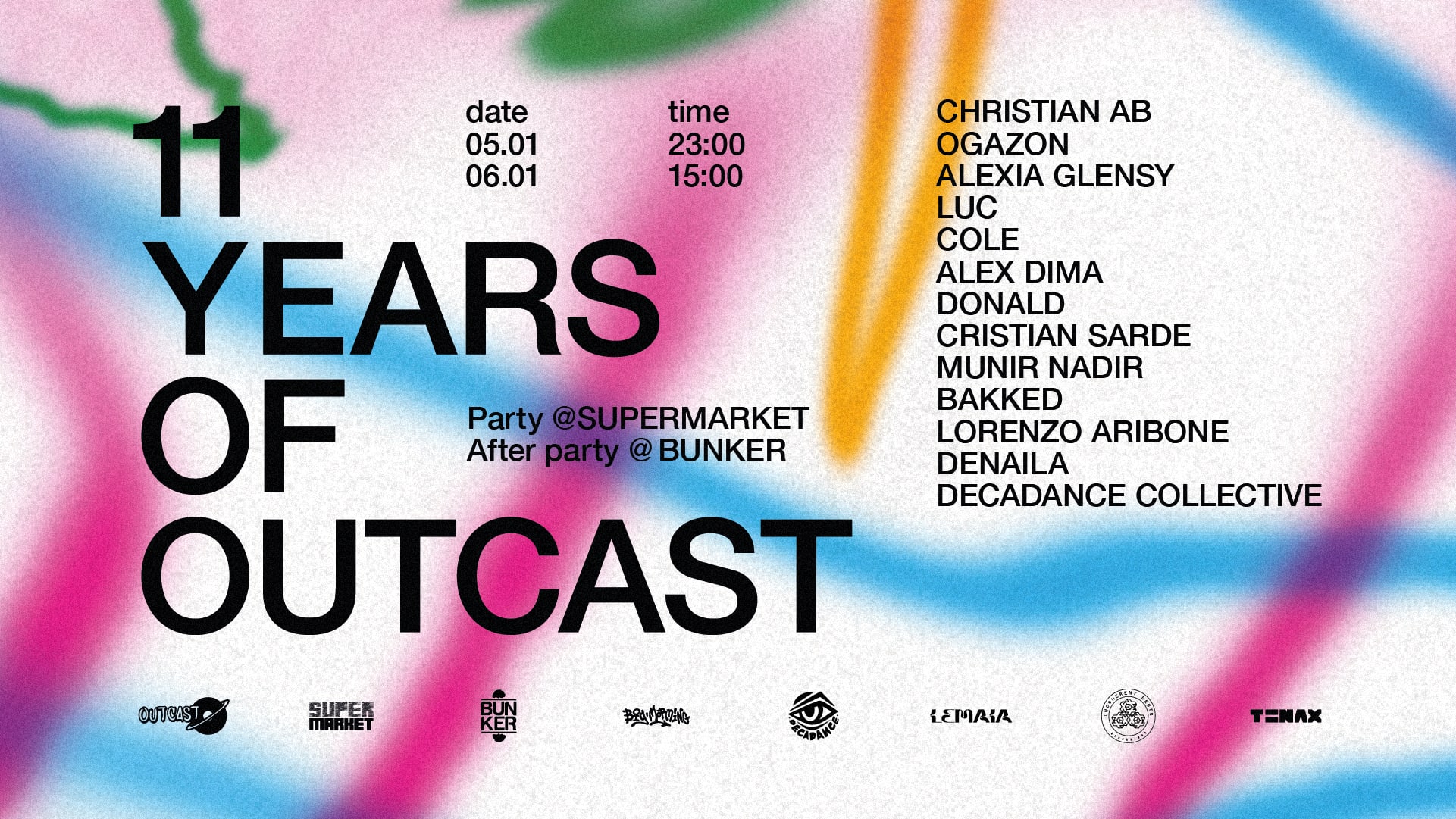 11 Years Of Outcast - Supermarket + Bunker