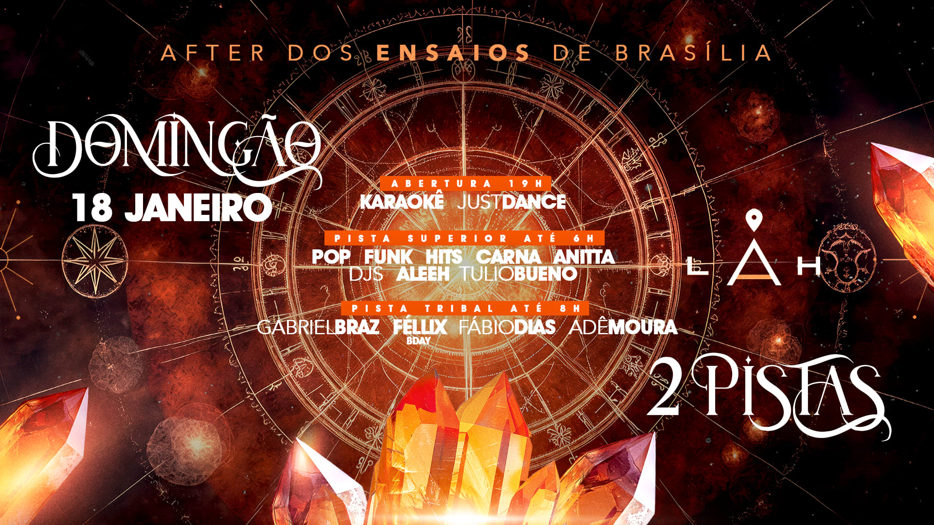 18/1 - Domingão: After Dos Ensaios Da Anitta Com 2 Pistas