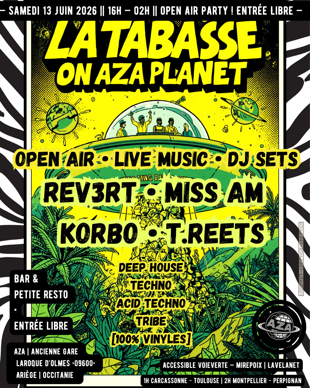 La Tabasse On Planet Aza || Electronic Open Air  Party