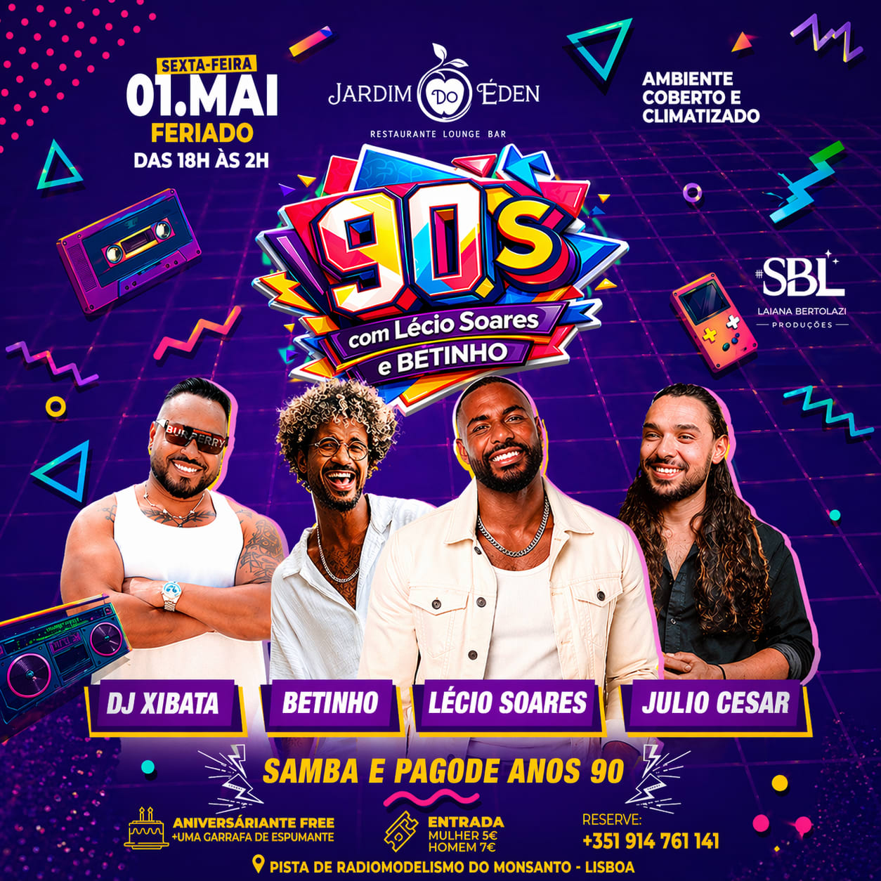 Anos 90 Jardim Éden
