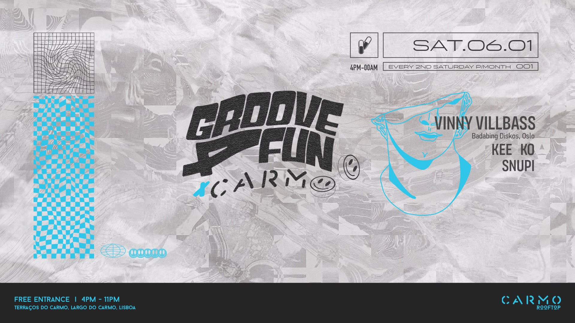 Groove4fun At Carmo Rooftop W/ Vinny Villbass (Oslo)