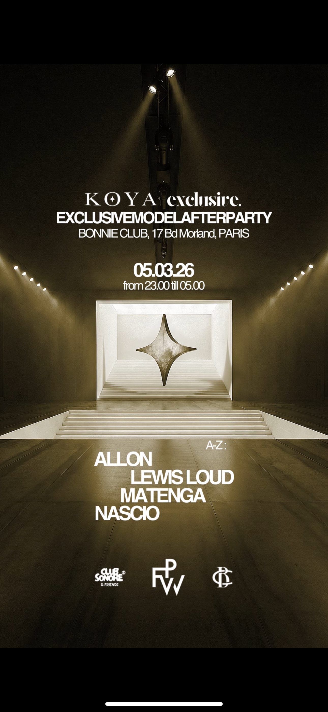 Exclusive Models After Party Édition 3 - Bonnie Club Paris