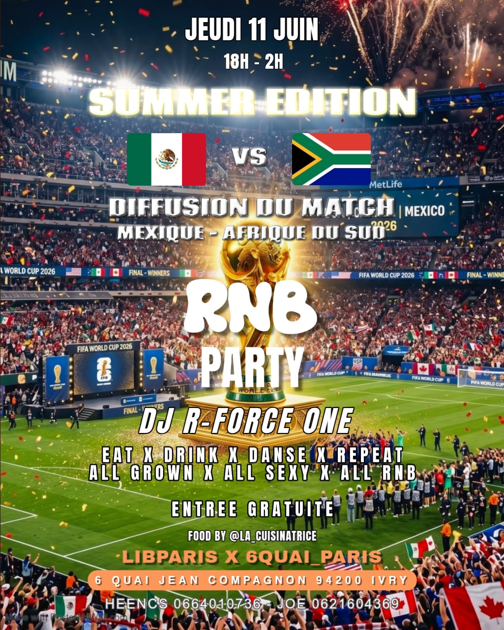 Rnb Party | Jeu 11 Juin | Fan Zone | Summer Edition