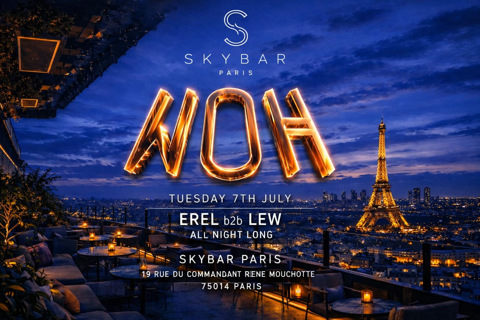 Woh At Skybar Invite : Erel, Lew & Friends