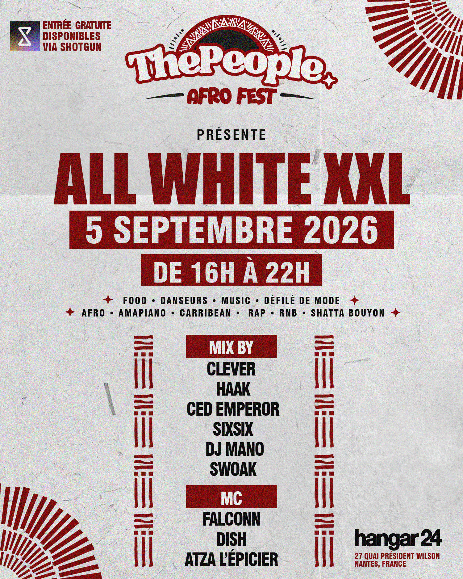 The People Afro Fest - All White Xxl - Gratuit