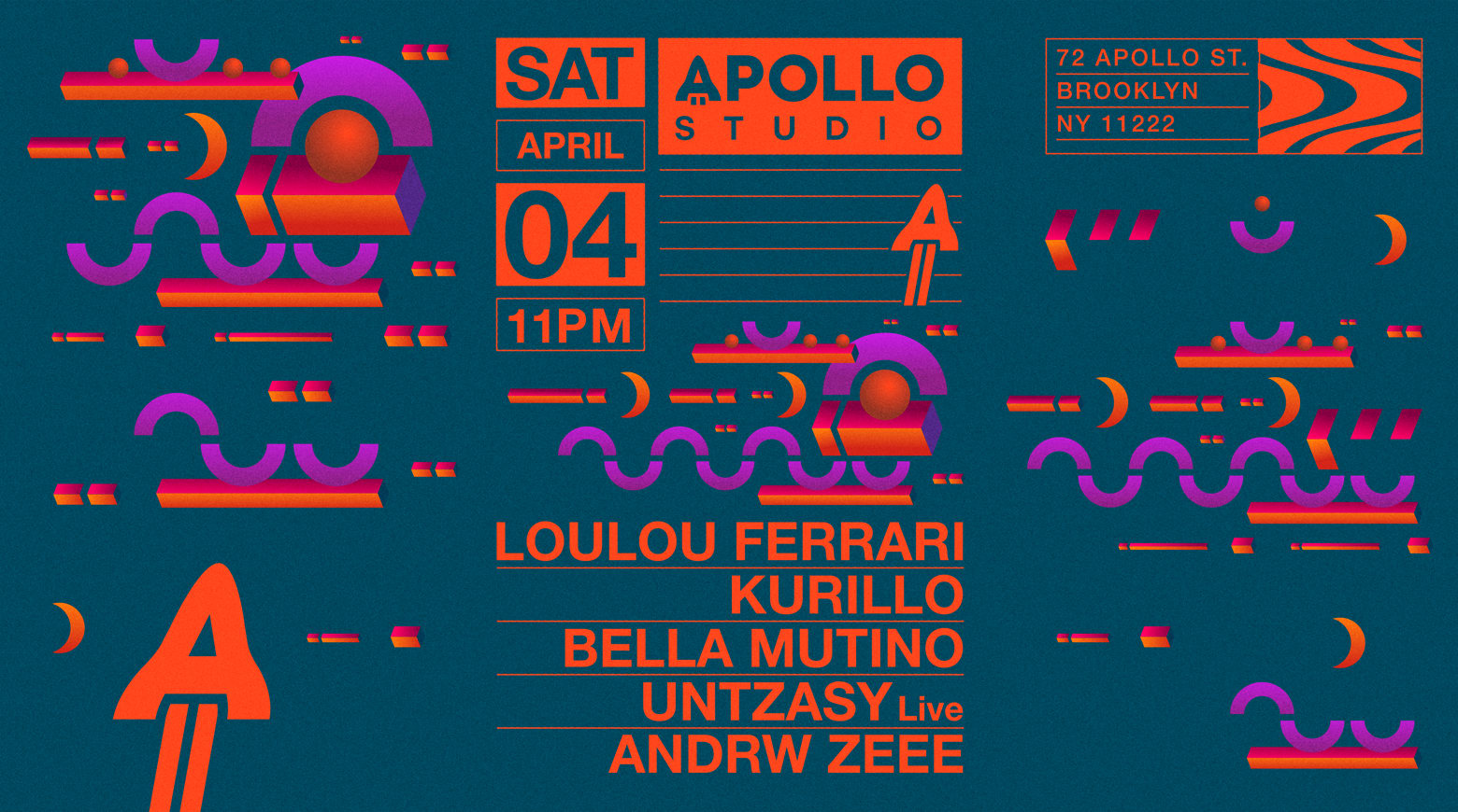 Apollo Studio W/Lou Lou Ferrari, Kurilo, Bella Mutino