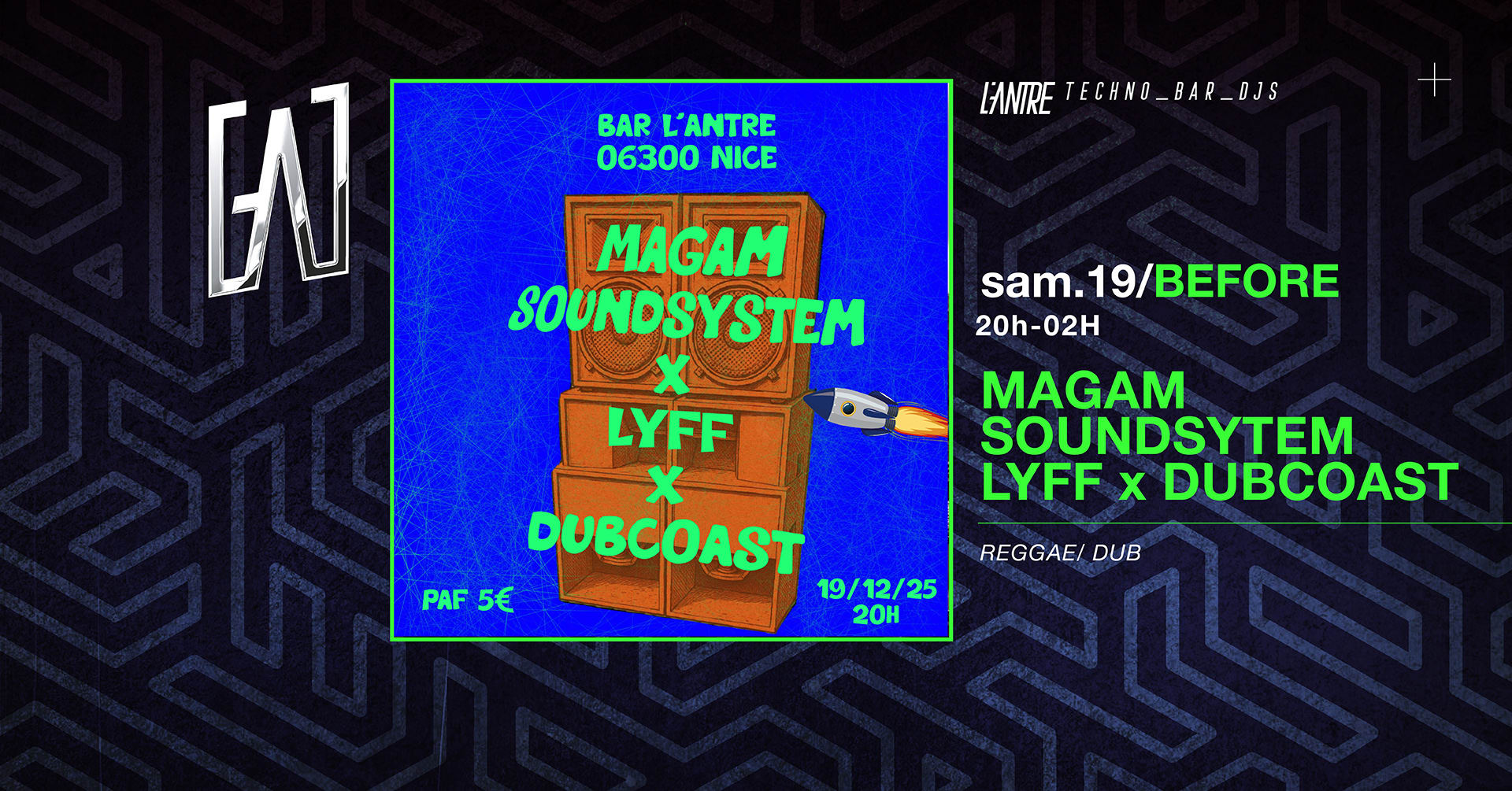 Magam Soundsystem × Lyff × Dubcoast — Reggae / Dub