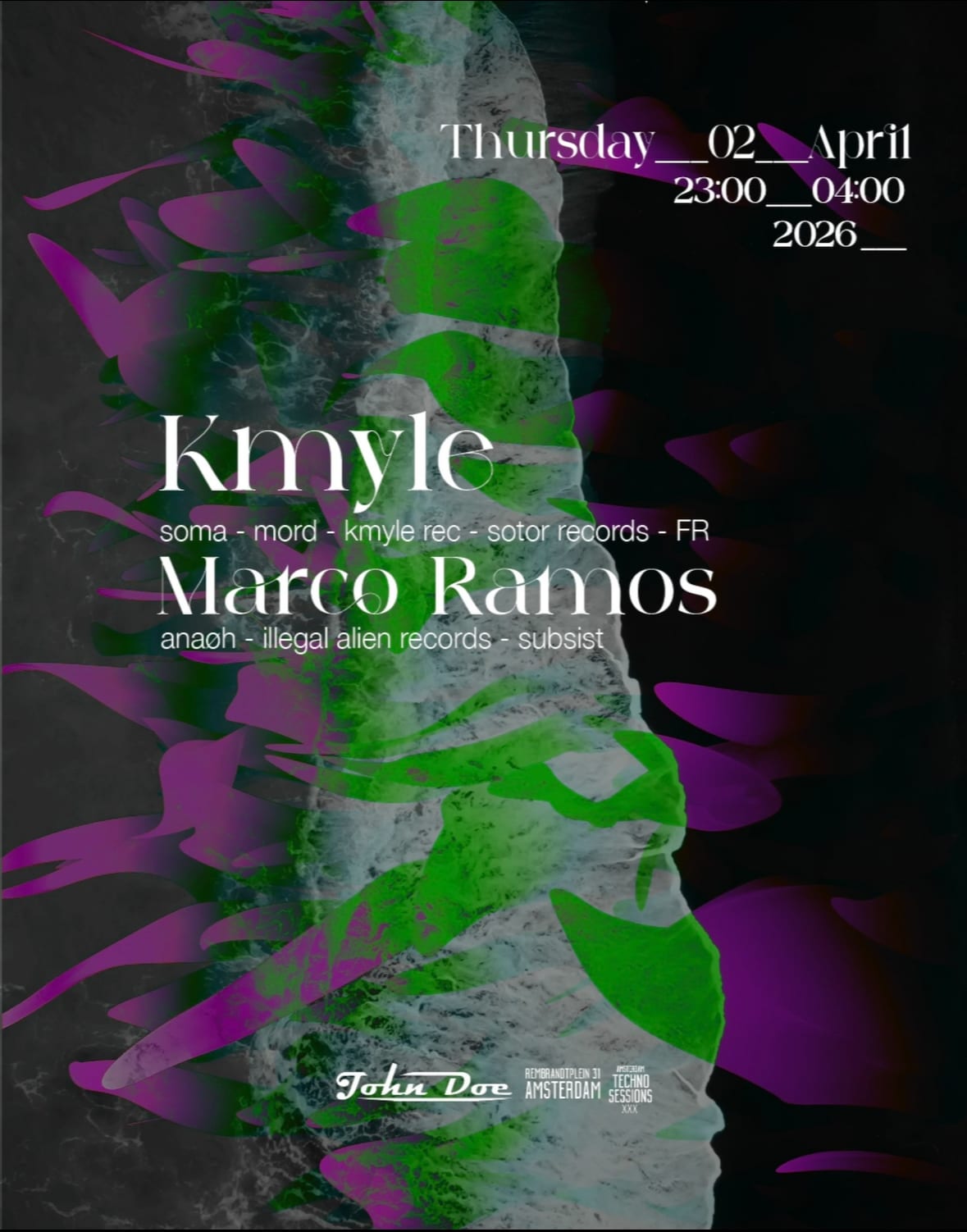 Msterdam Techno Sessions W/ Kmyle (Soma-Mord-Mindtrip) Fr