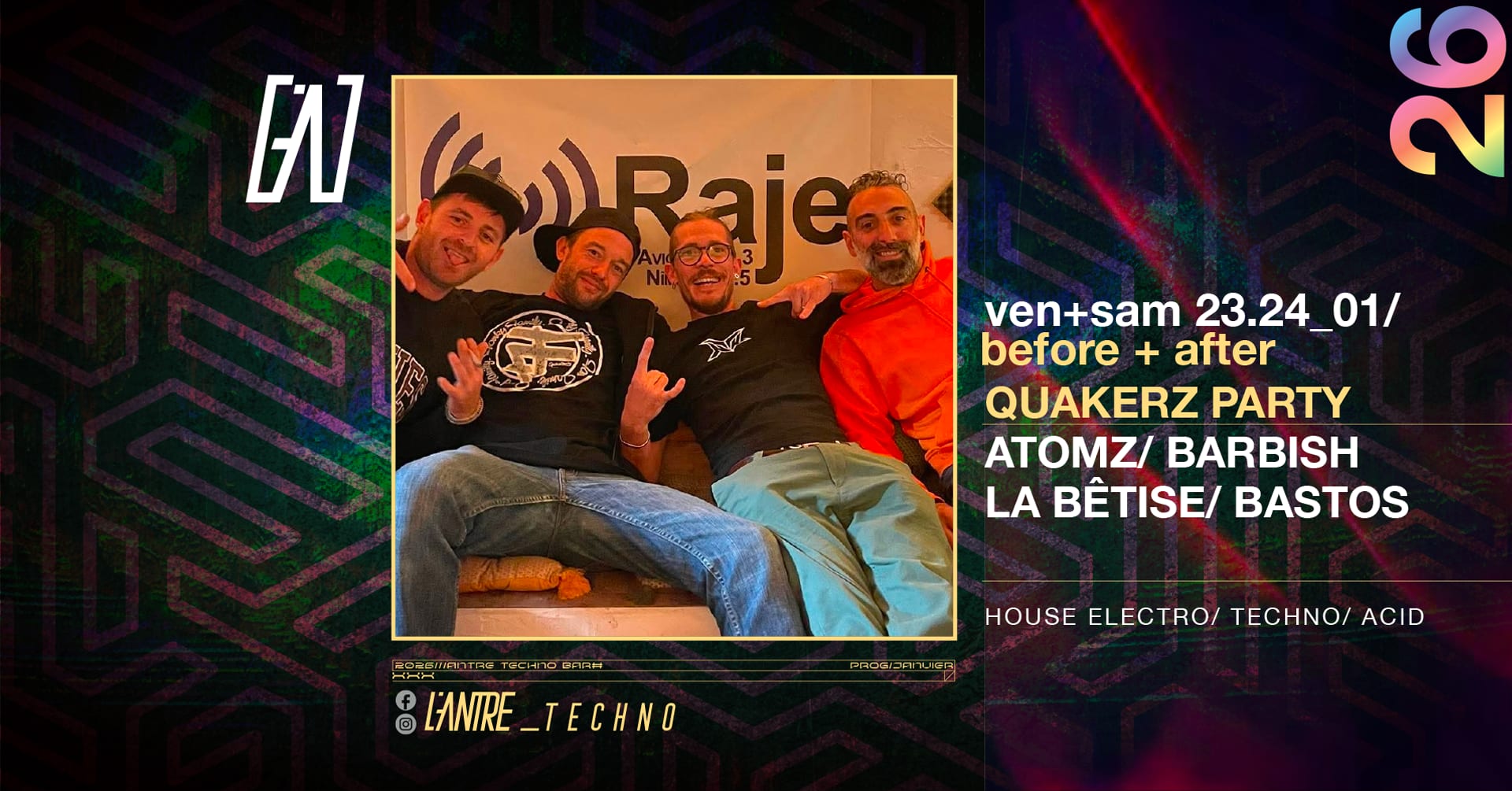 Quakerz Party Before  House / Electro / Techno / Acid Techno