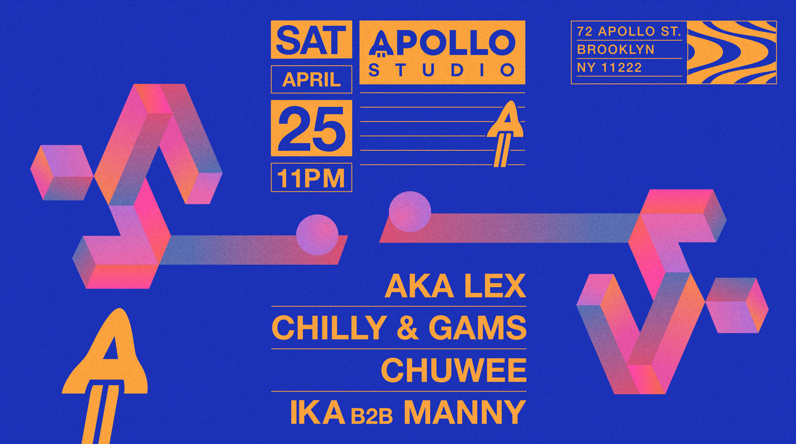 Apollo Studio Presents W/ Chuwee,Chilly & Gams,Ika B2b Manny