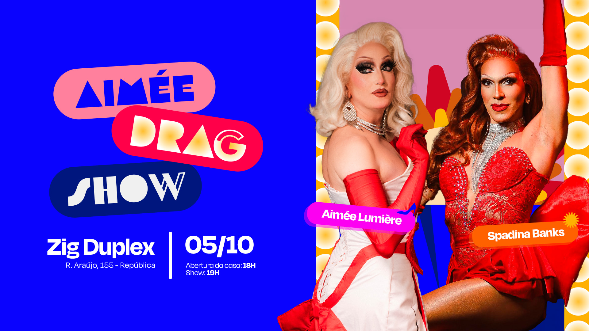 Aimée Drag Show Com Spadina Banks No Zig Duplex 05/10