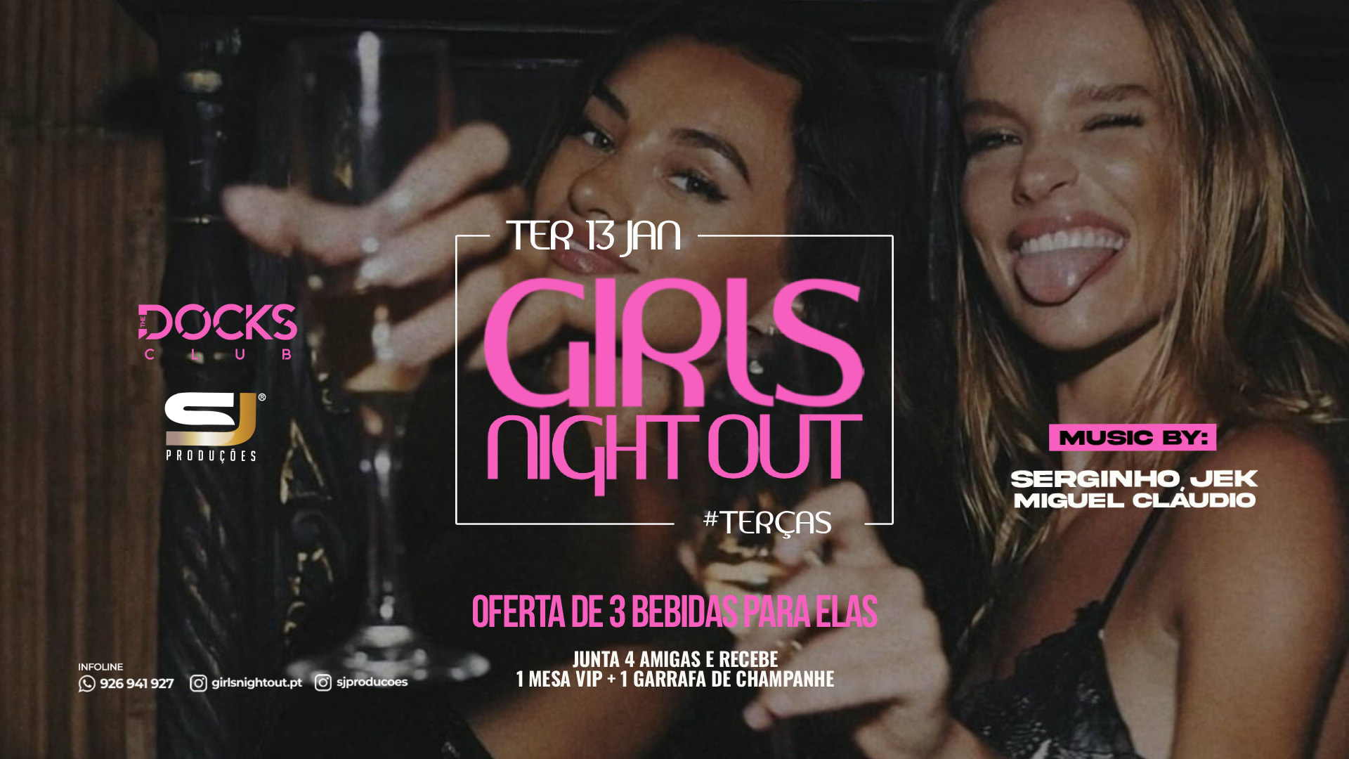 Girls Night Out 3 Free Drinks |