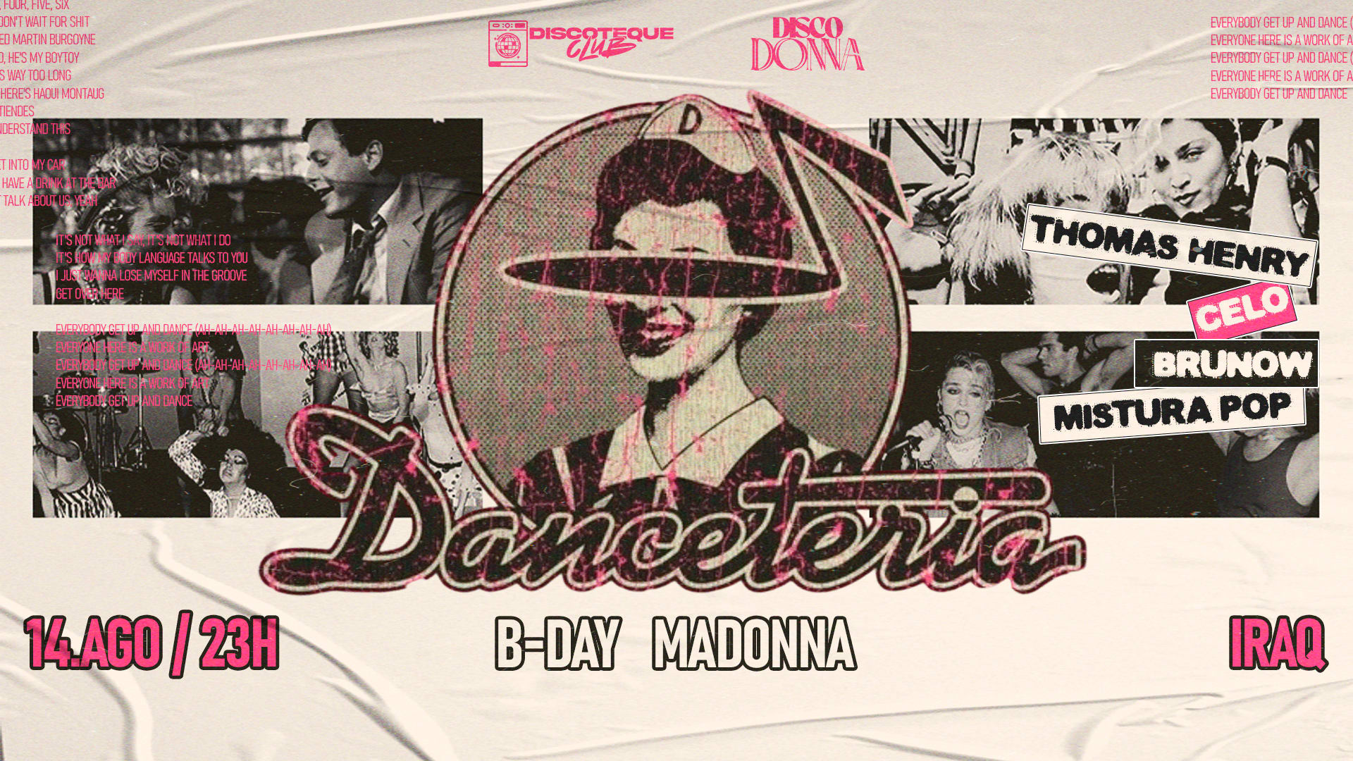 Discodonna Danceteria - B-Day Madonna