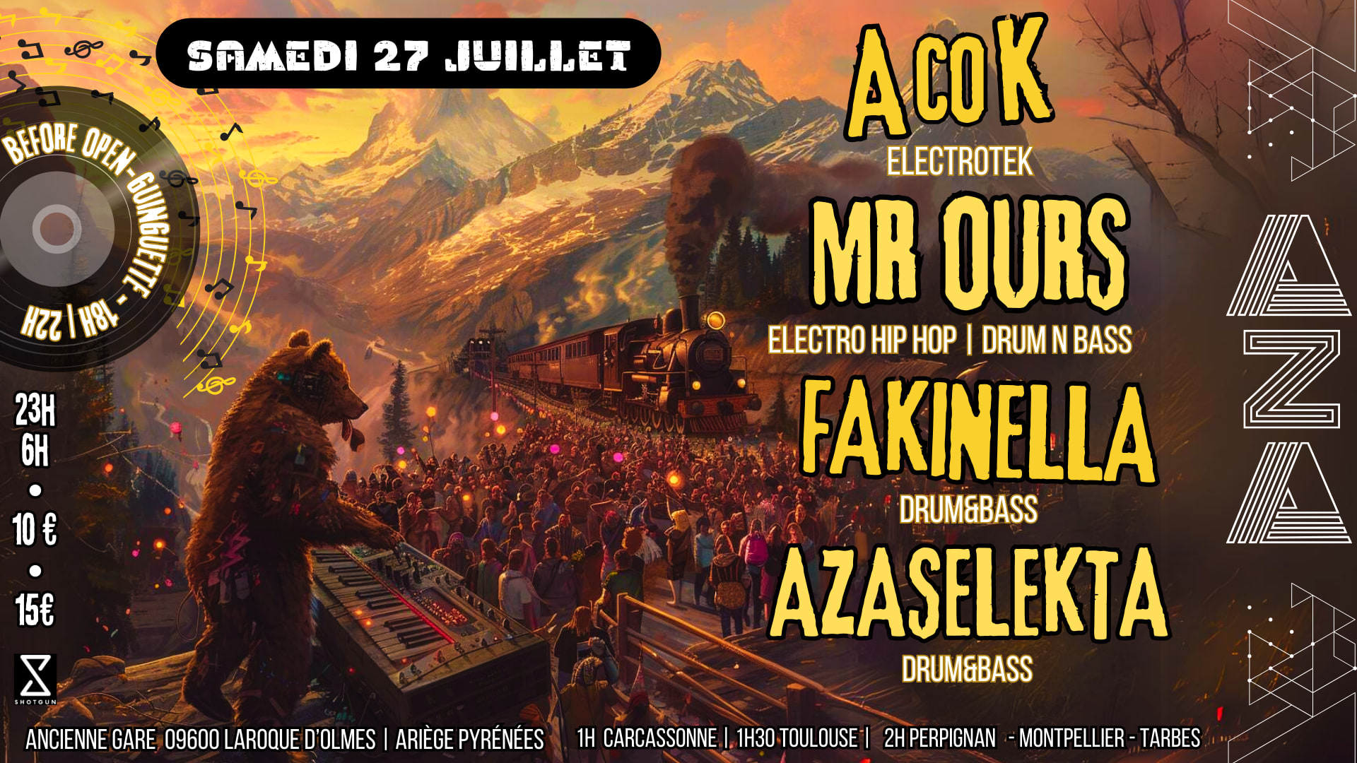 Bass Night | Aza Guinguette & Club | Hip Hop To Bass Music !