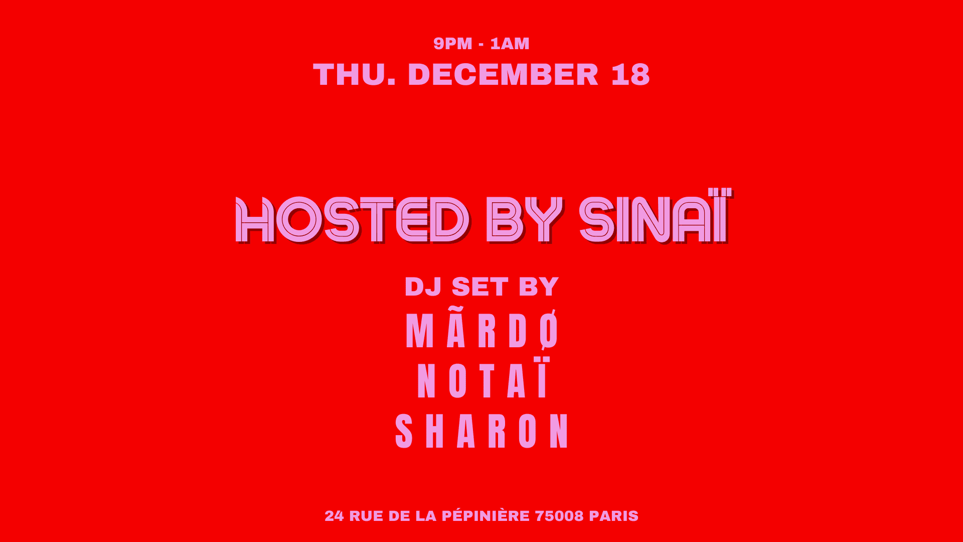 Sinaïmusik X @Slice Pizza Club