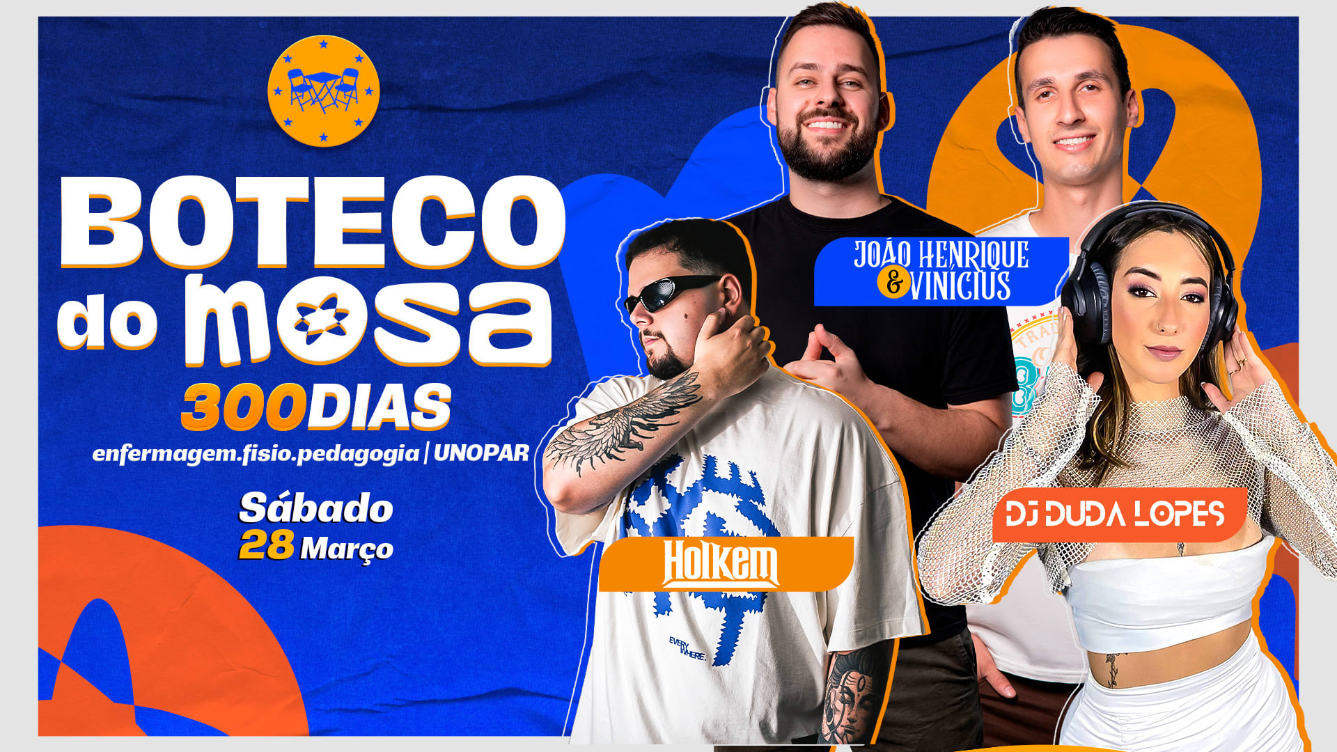 Boteco Mosa - 300 Dias Enfermagem, Fisio, Pedagogia| Unopar