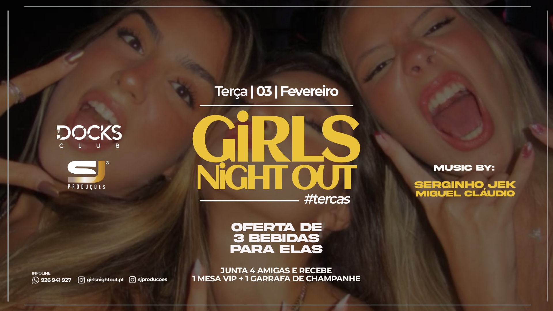 Girls Night Out 3 Free Drinks |