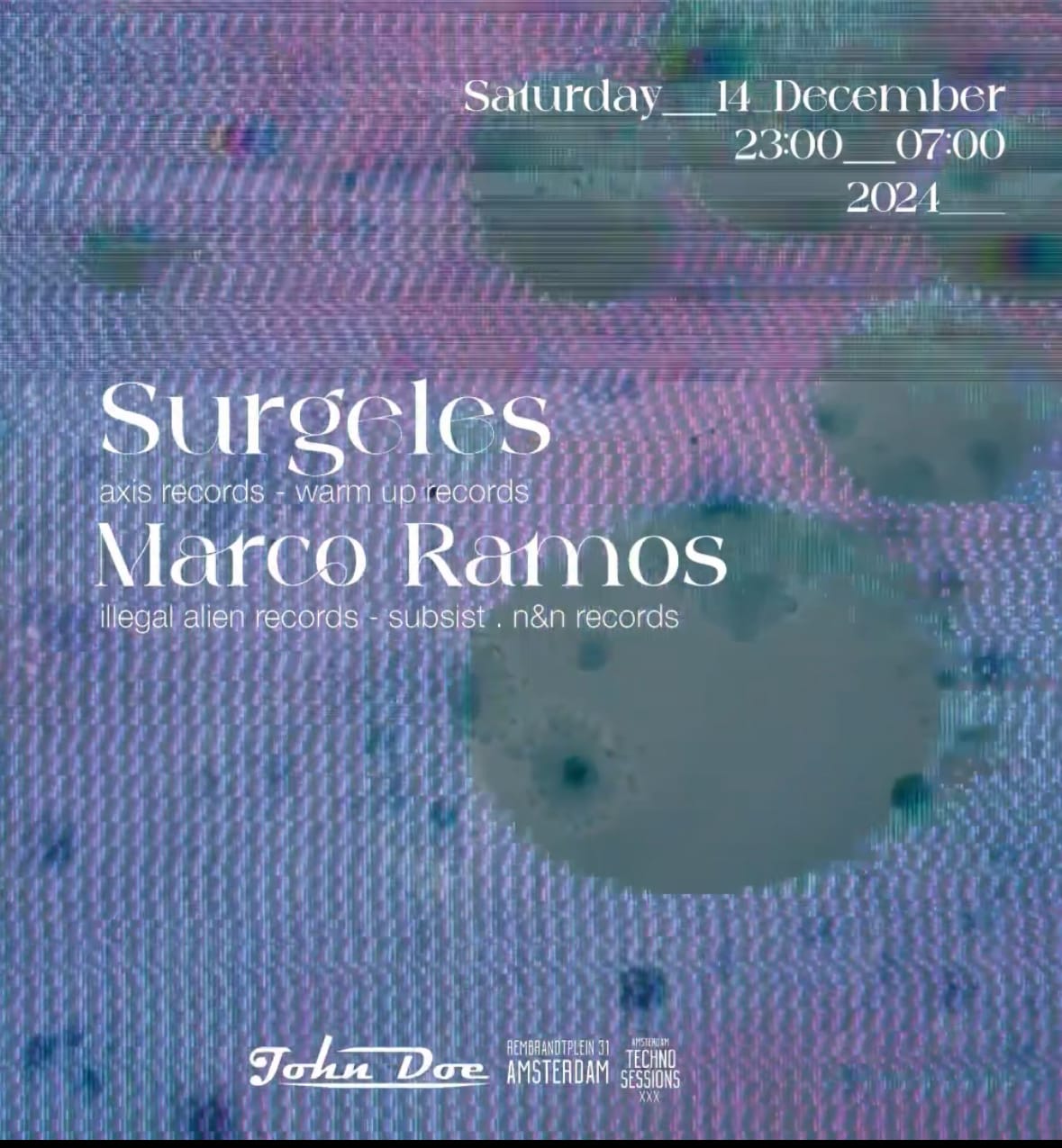 Amsterdam Techno Sessions W/ Surgeles (Axis Records) Nl