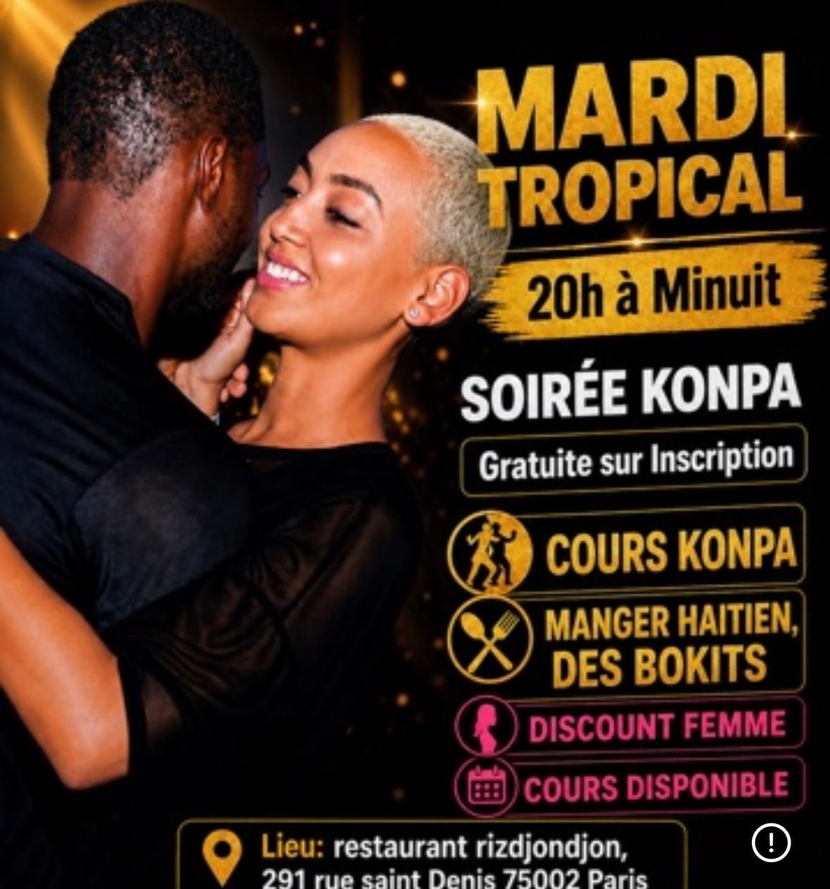 Soirée Zouk Et Konpa Gratuite