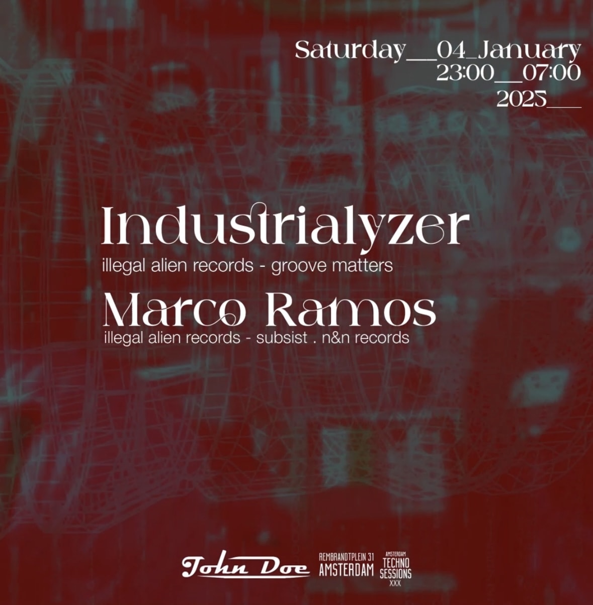 Amsterdam Techno Sessions W/ Industrialyzer (Groove Matters)