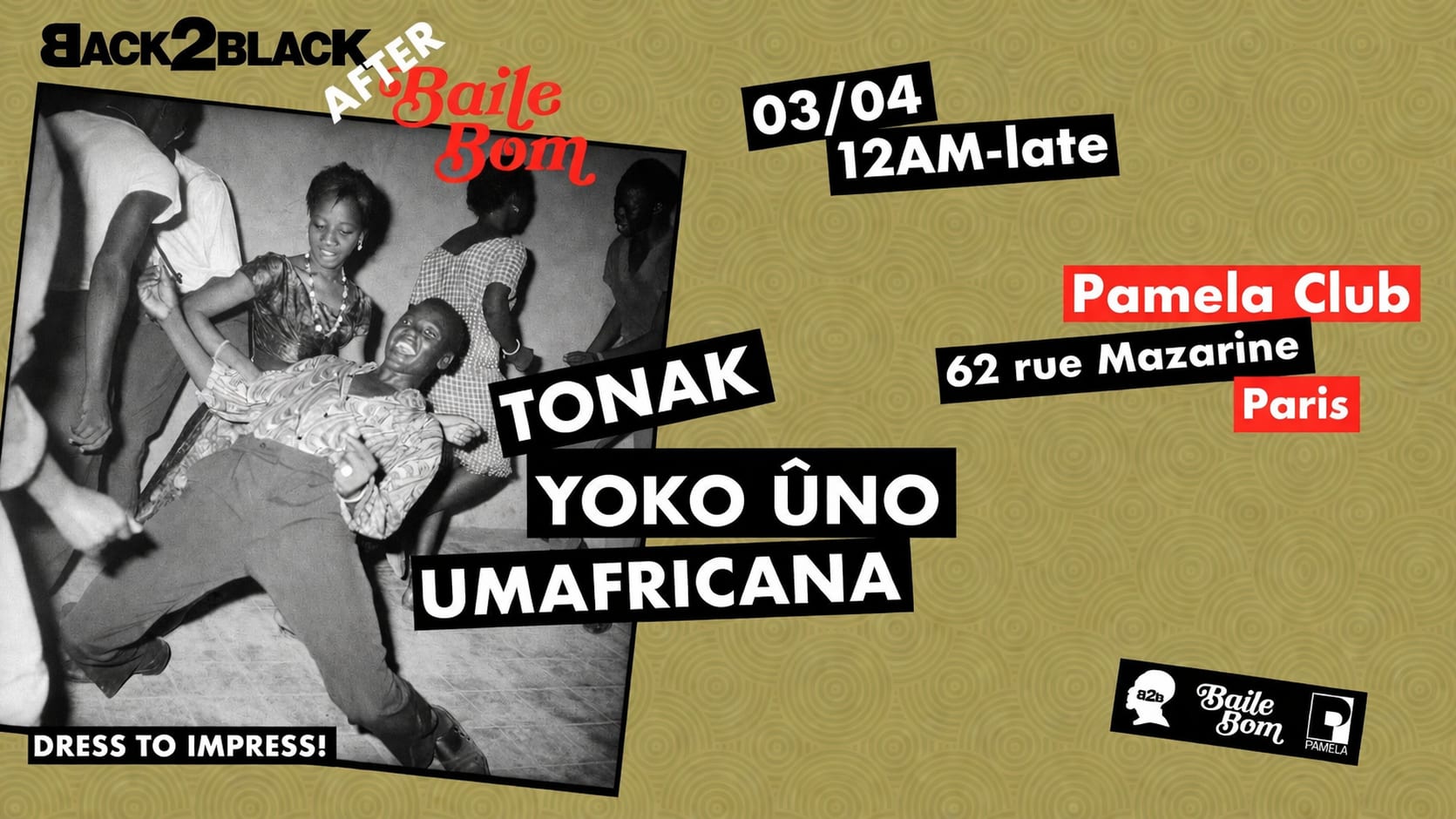 Back2black Baile Bom - Tonak, Umafricana, Yoko Ûno