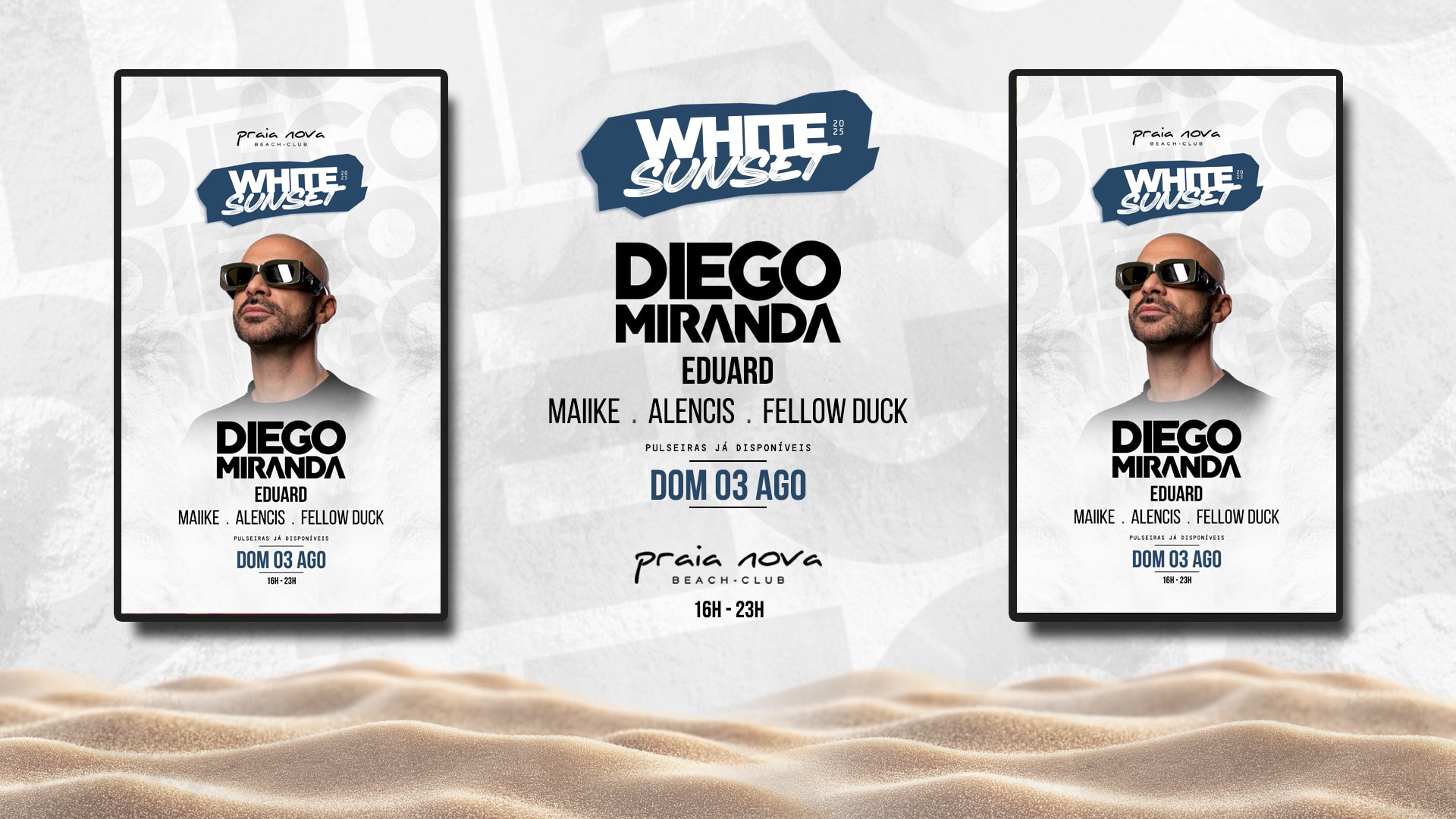 Diego Miranda • White Sunset ( Praia Nova Beach Club )