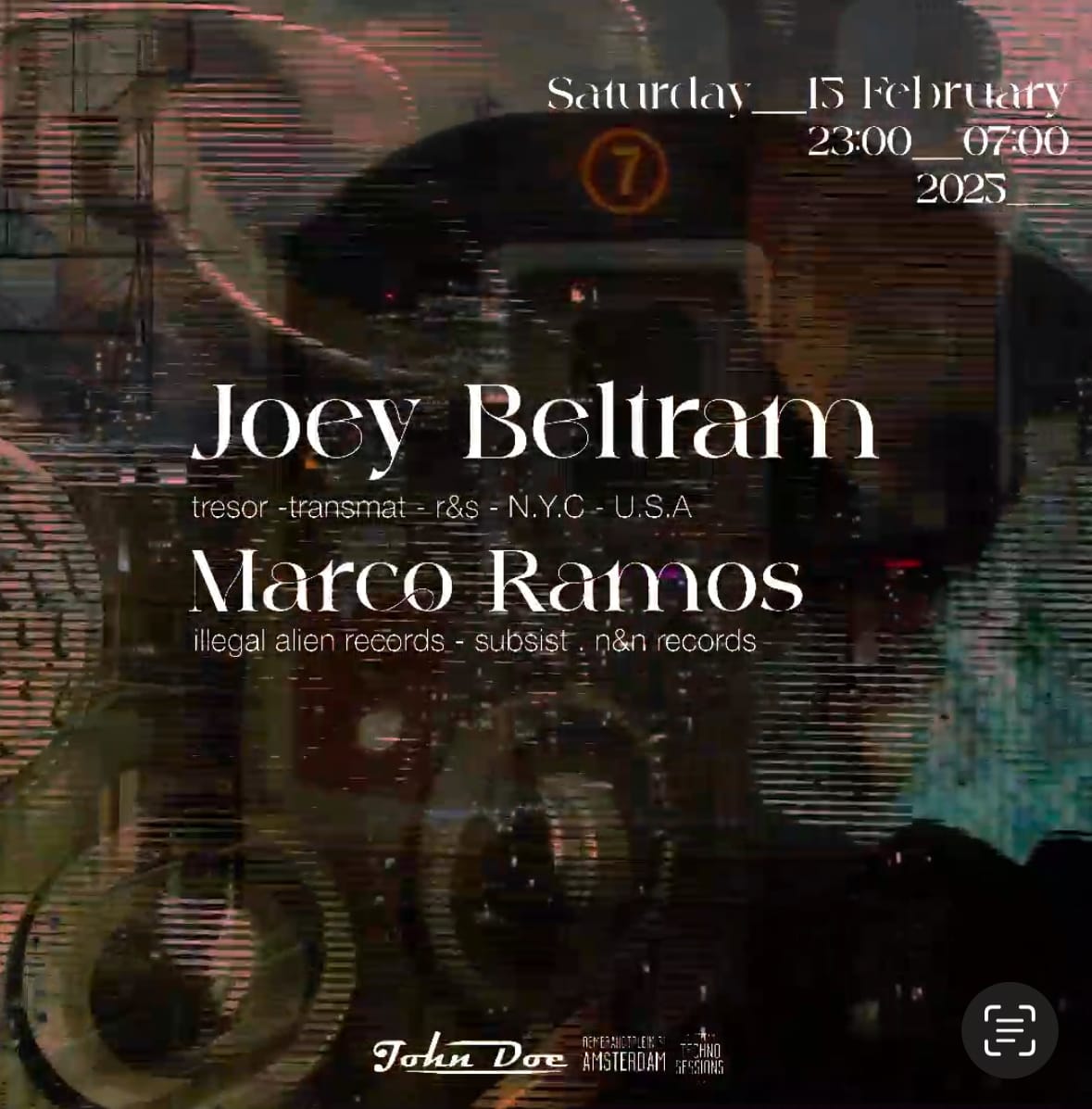 Amsterdam Techno Sessions W/ Joey Beltram (Tresor-R&S) U.S.A