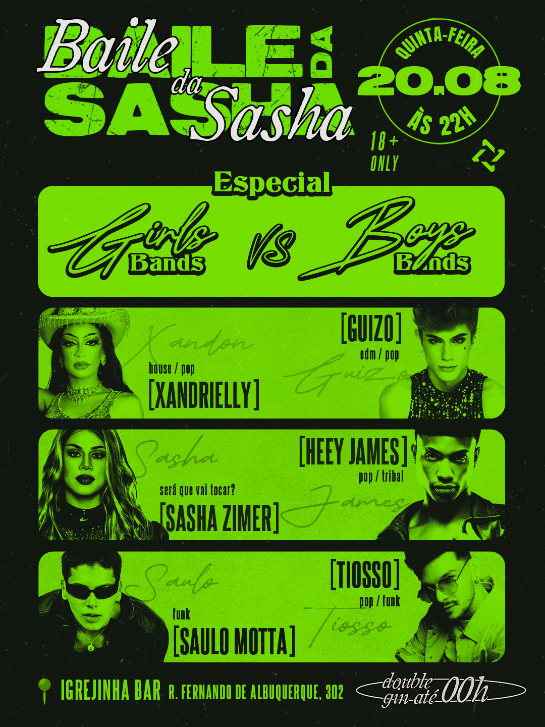 Baile Da Sasha: Girlbands X Boybands