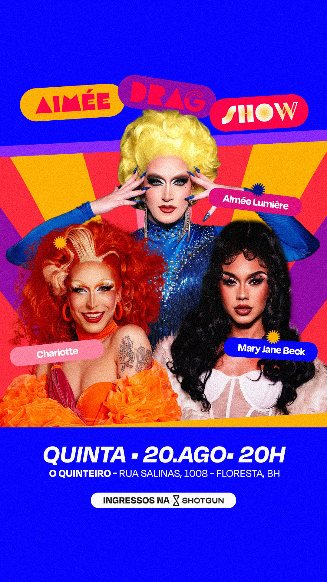 Aimée Drag Show Em Bh Com Charlotte E Mary Jane Beck 20/08