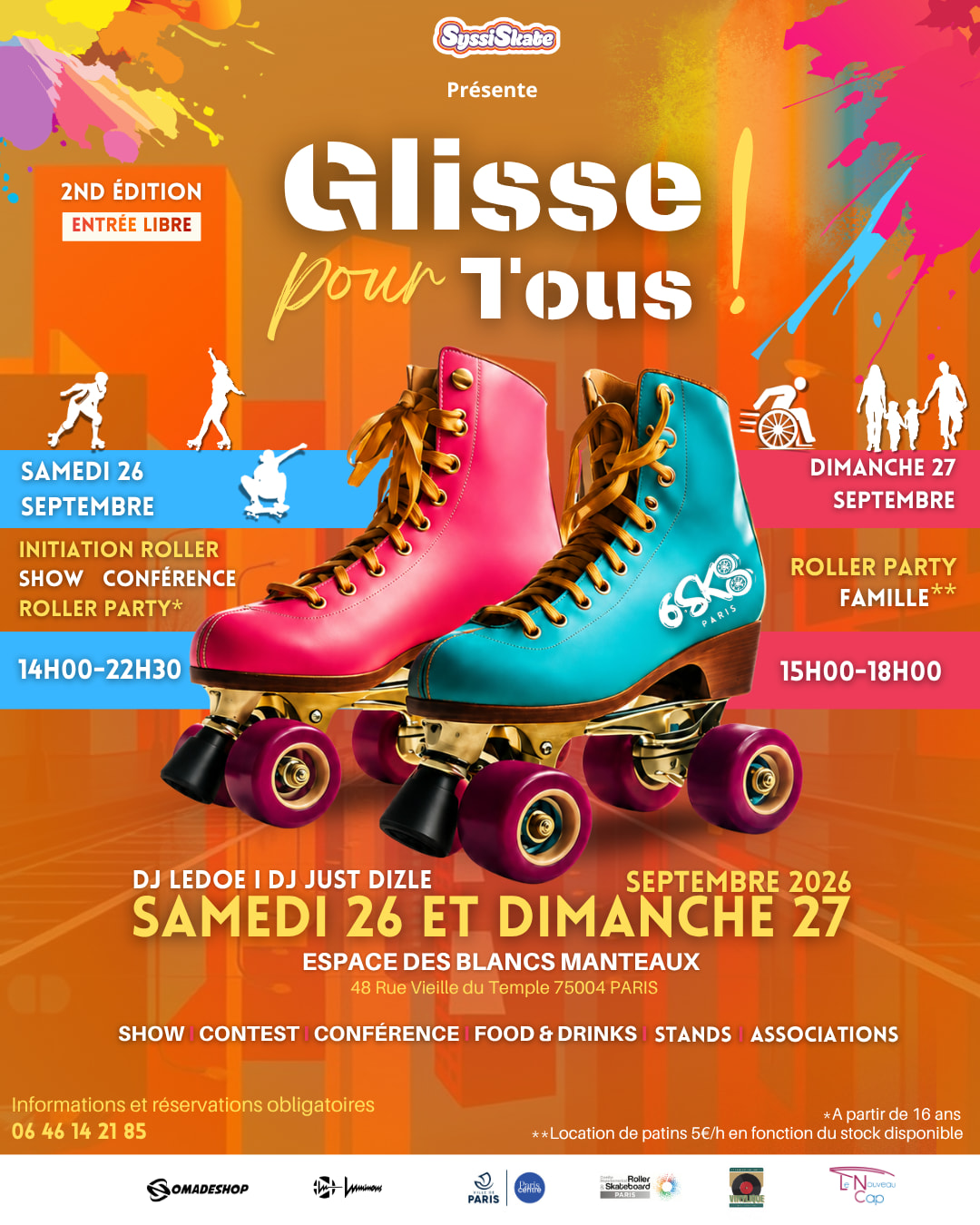 Glisse Pour Tous ! 6sk8 Roller Dance Party 🛼