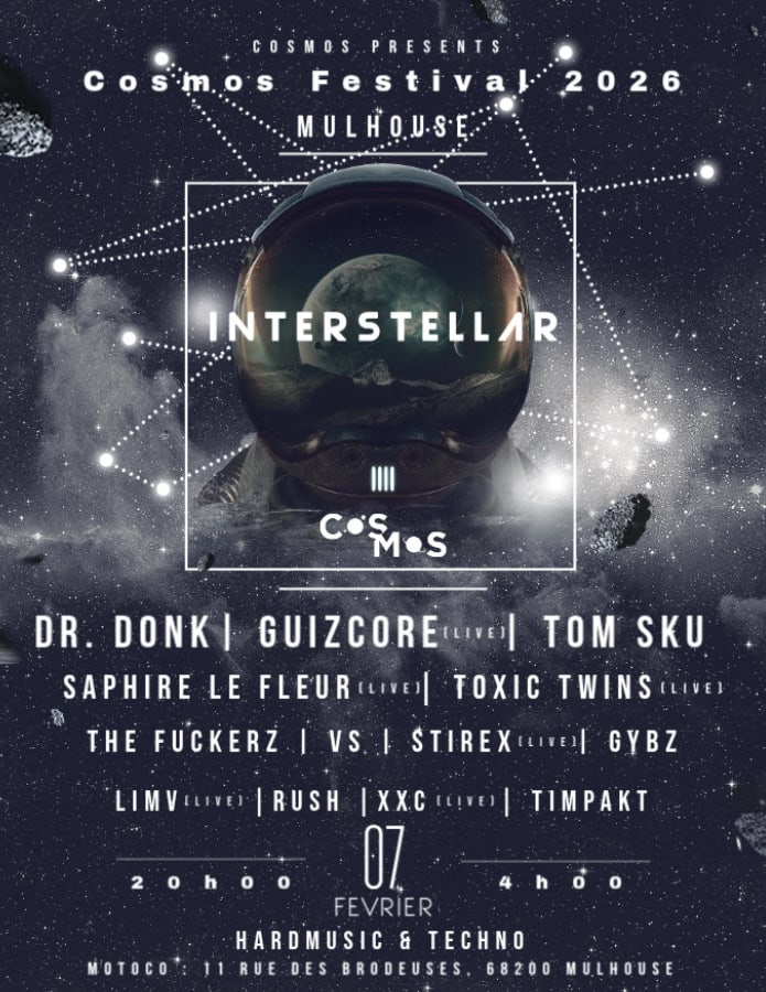 Cosmos Festival: Dr Donk , Guizcore, Tom Sku, Toxic Twins