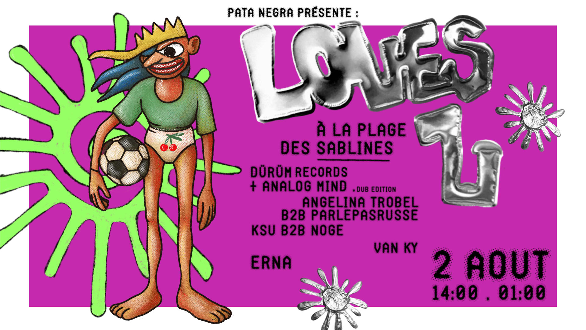 Pata Negra Presente : Loves U / Open-Air À La Plage