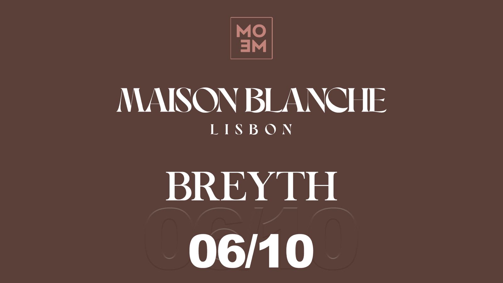 Maison Blanche X Mome Convida : Breyth