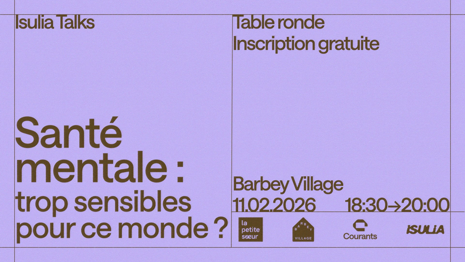 Isulia Talk ~ Santé Mentale : Trop Sensibles Pour Ce Monde ?