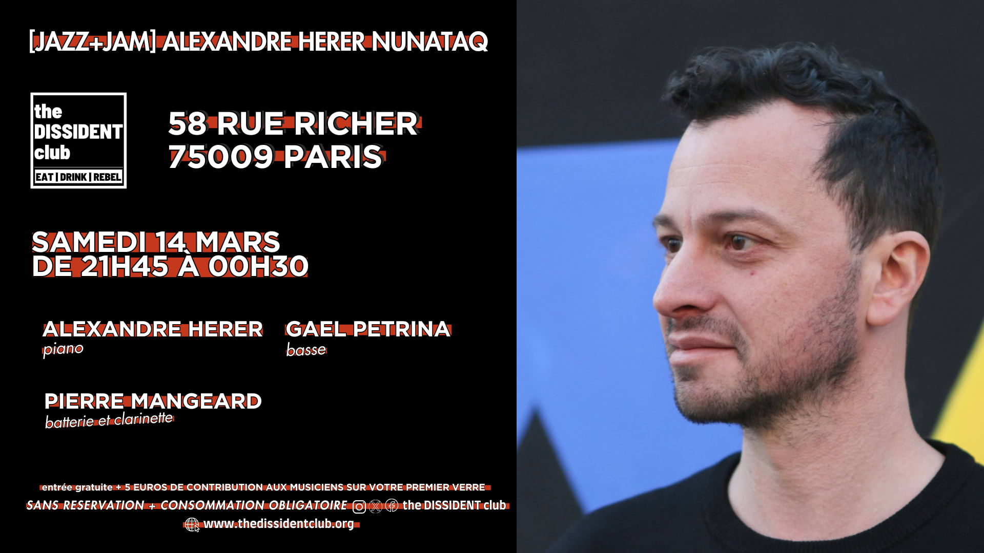 [Jazz+Jam] Alexandre Herer Nunataq