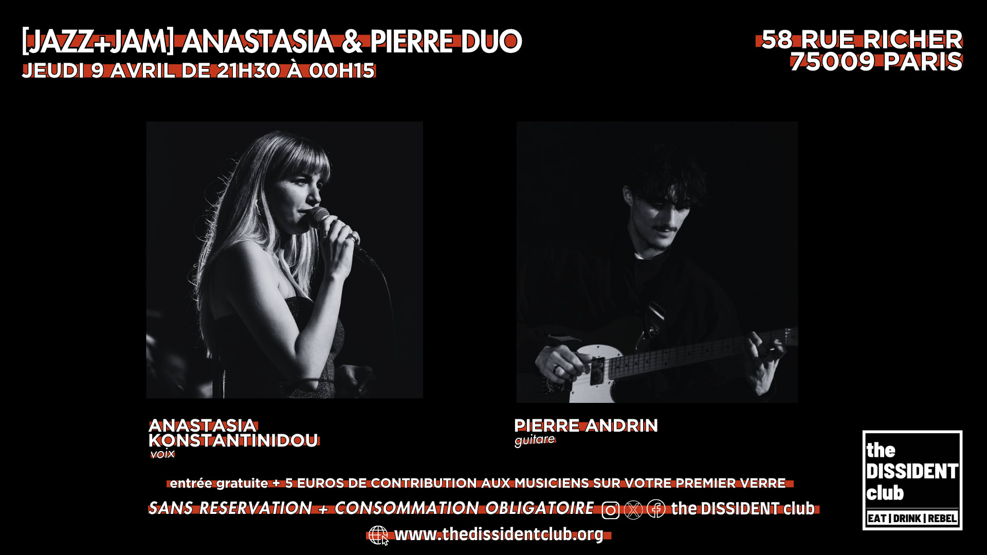 [Jazz+Jam] Anastasia And Pierre Duo