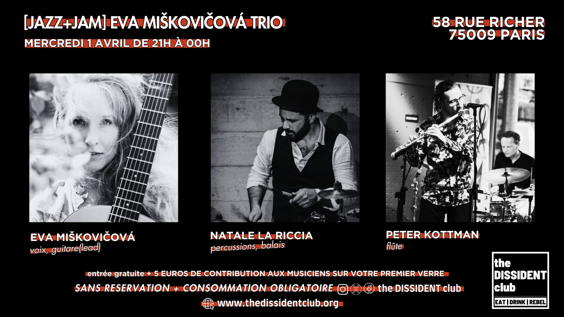 [Jazz+Jam] Eva Miskovicova Trio