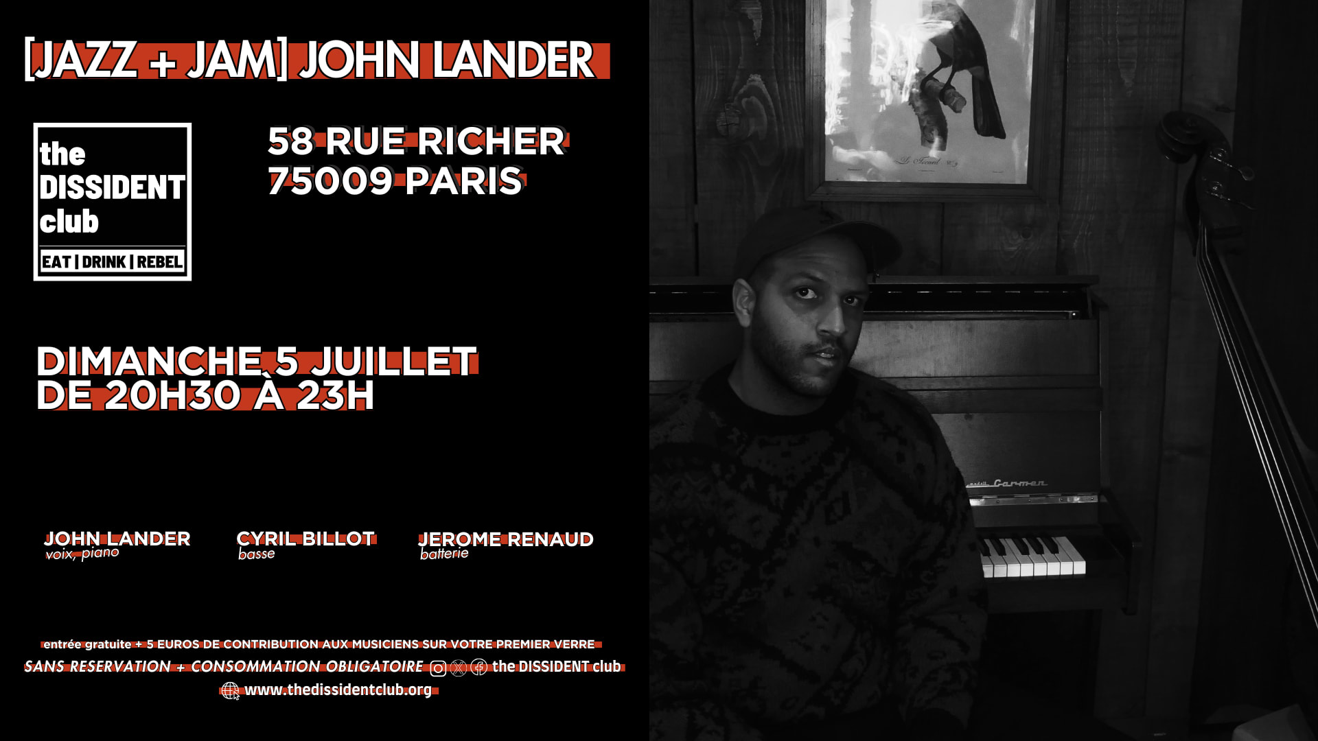 [Jazz + Jam] Trio John Lander