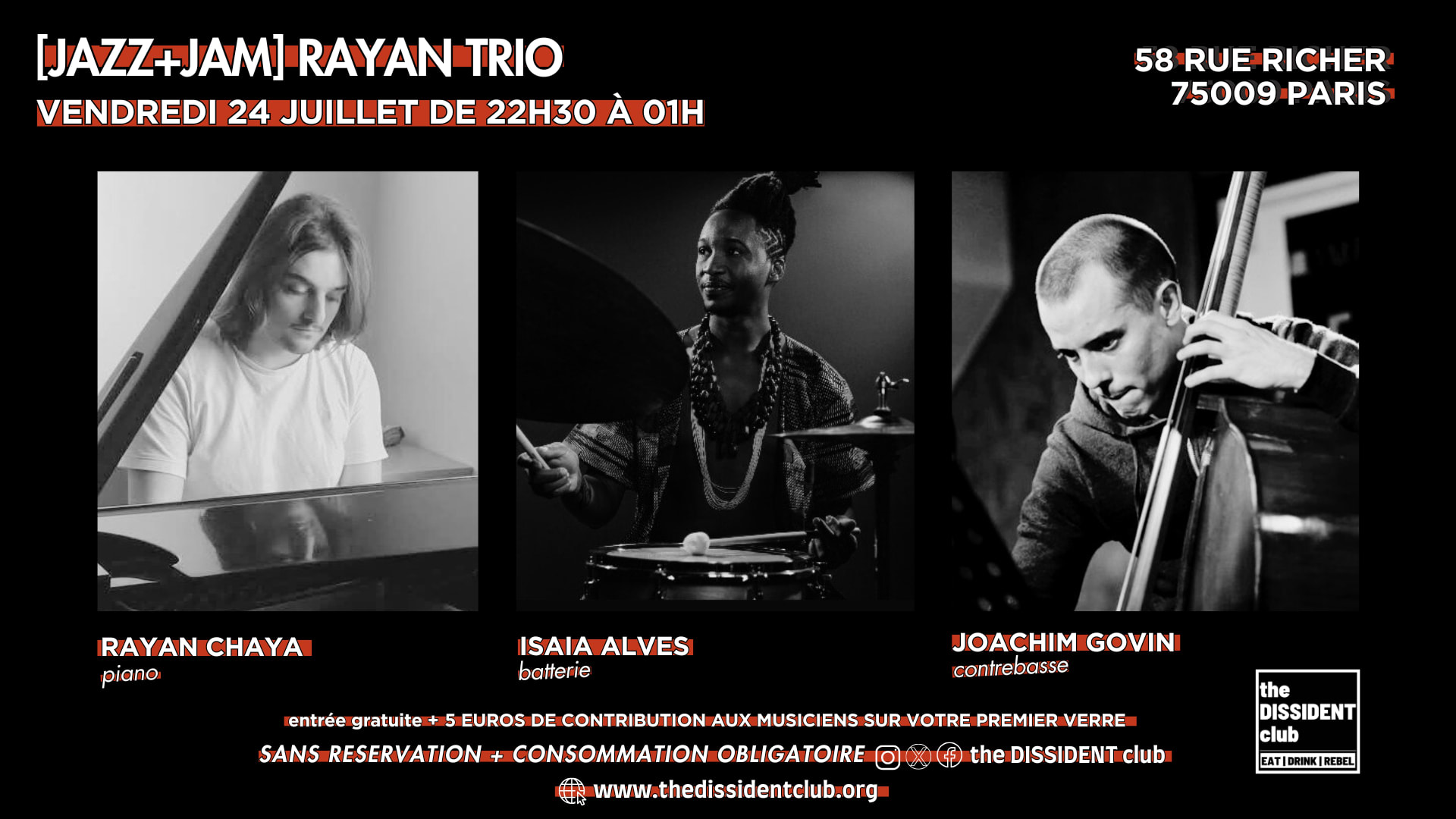 [Jazz+Jam] Rayan Trio