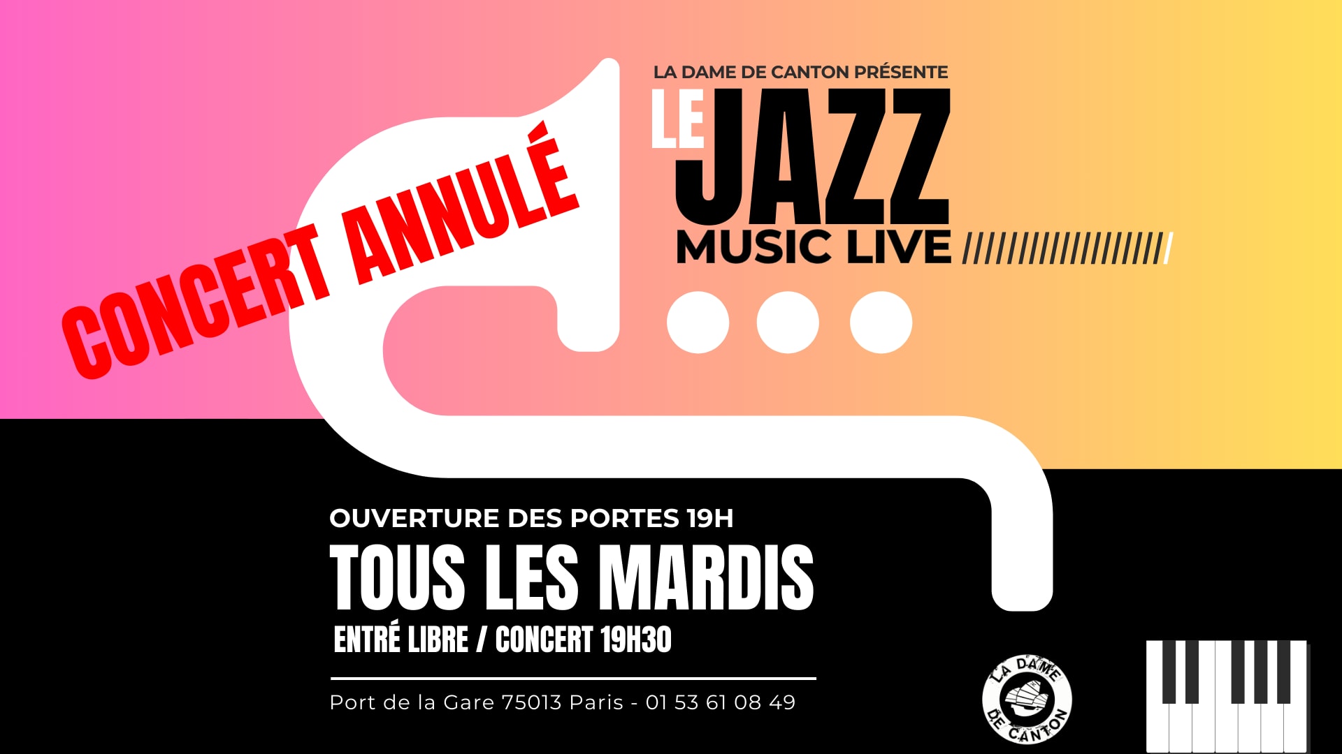 Concert Annulé // Daniel Beja & Le Paris Swing Band