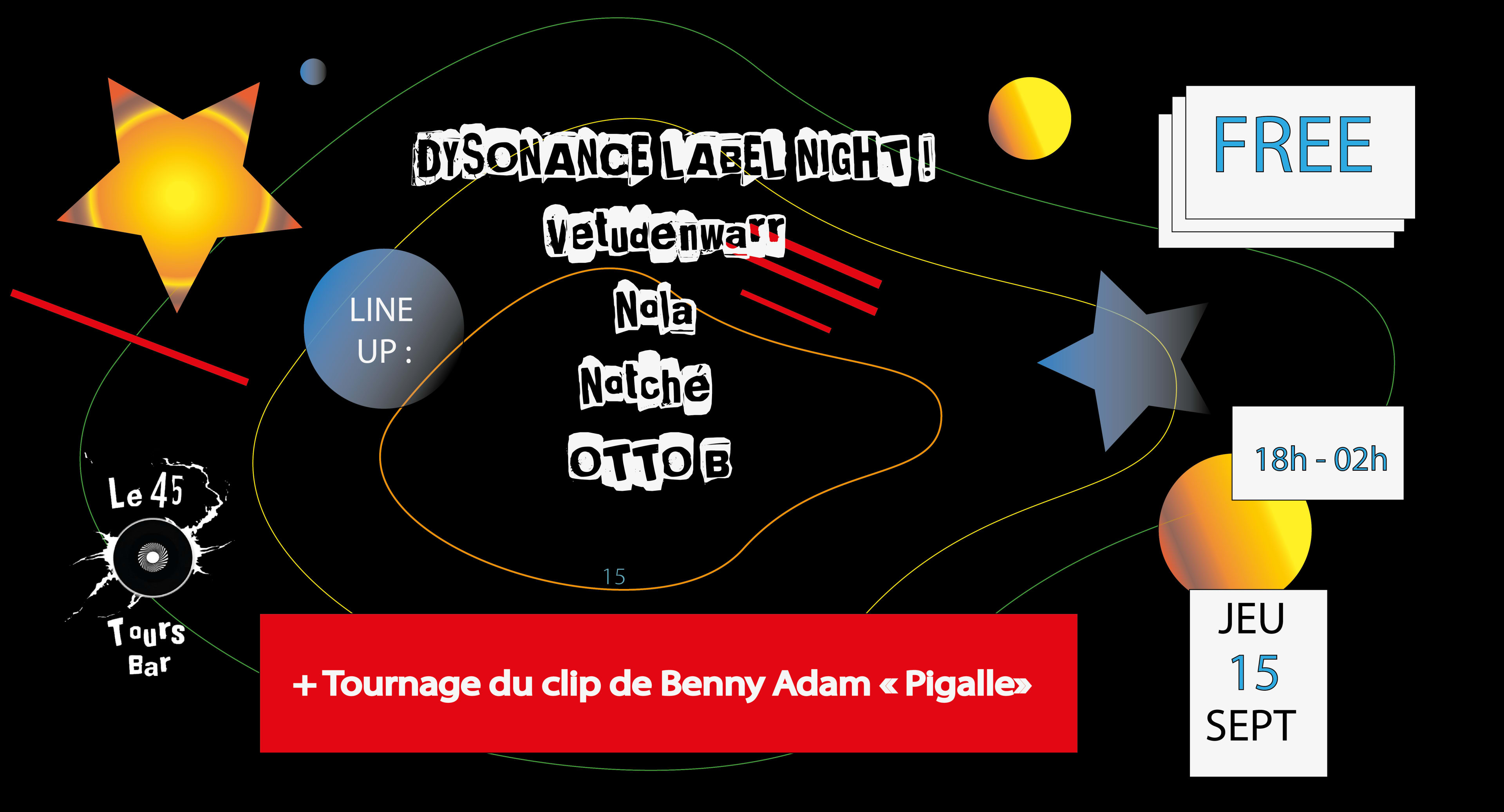 Dysonance Label Night W/ Vetudenwarr, Nola, Otto B & Notché 